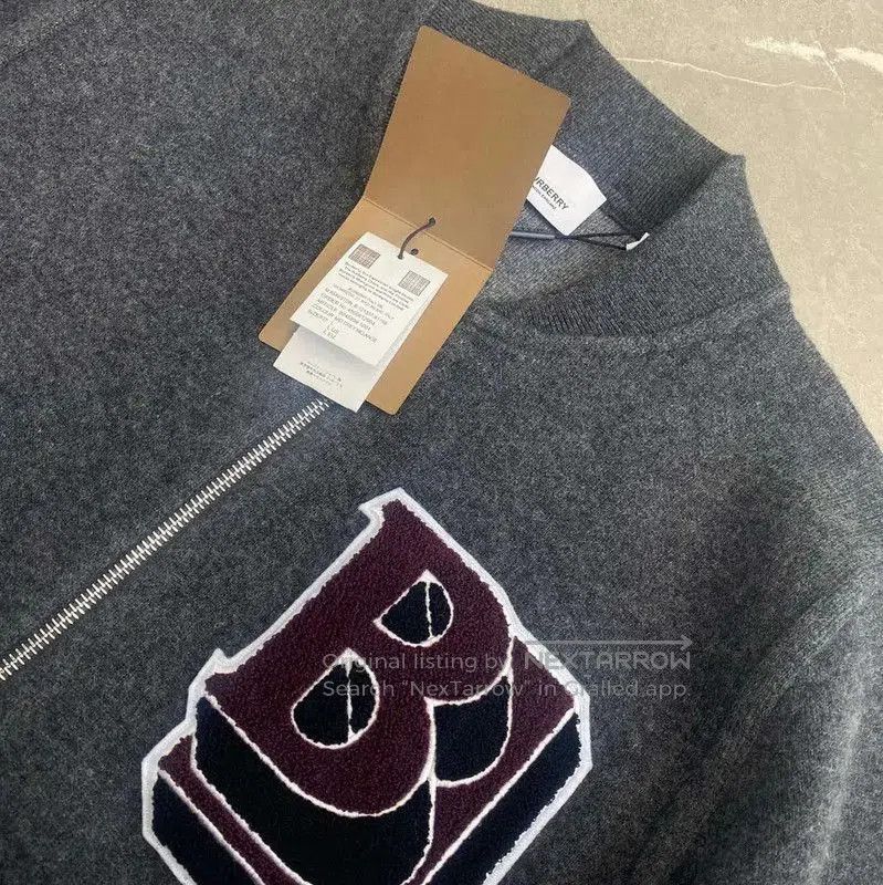 Burberry Burberry Gray Cashmere Men's Sweater. Size US L / EU 52-54 / 3 - 2 Thumbnail
