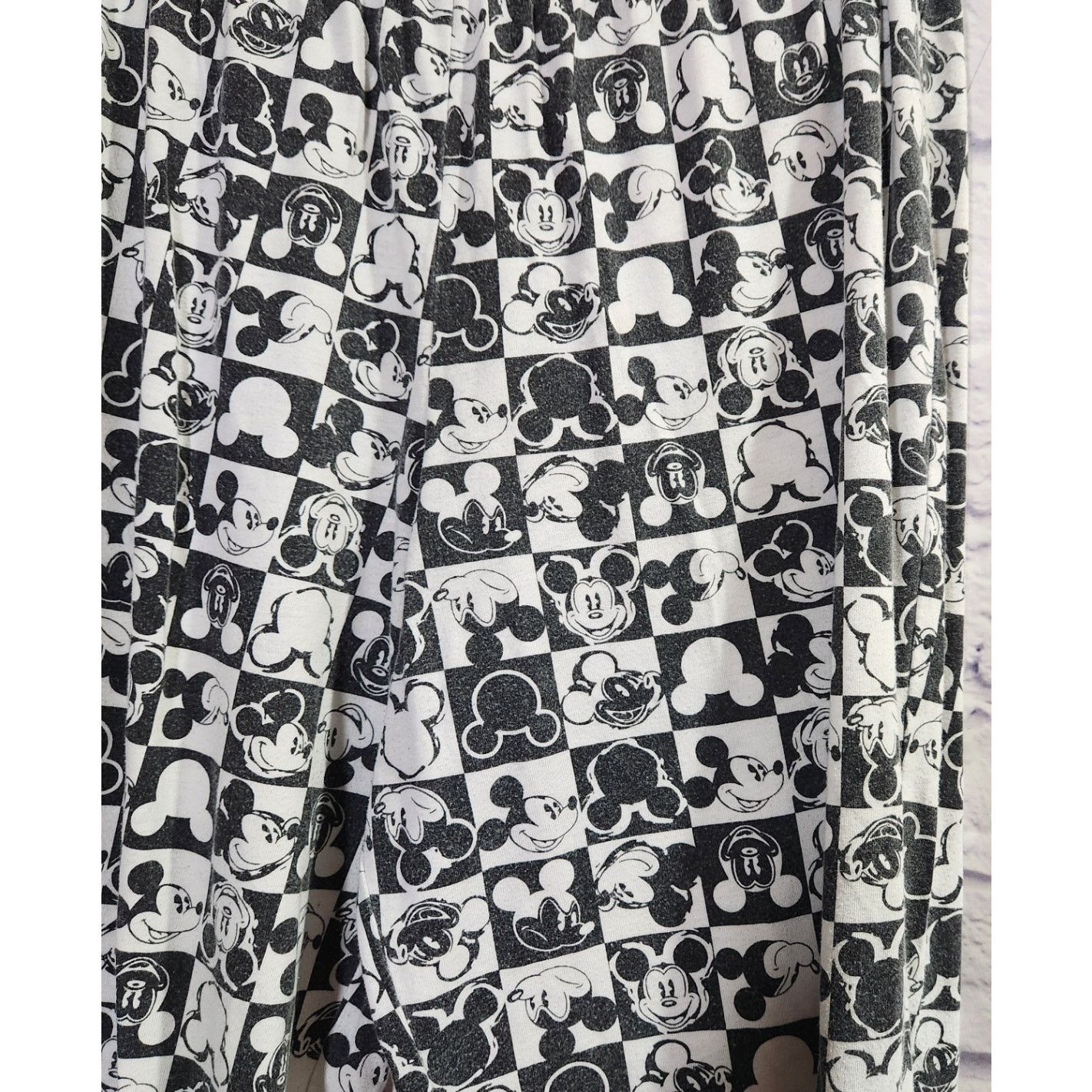 Other Disney Black White Mickey Mouse Sleep Pants 11 13 Juniors Size 30" / US 8 / IT 44 - 2 Thumbnail