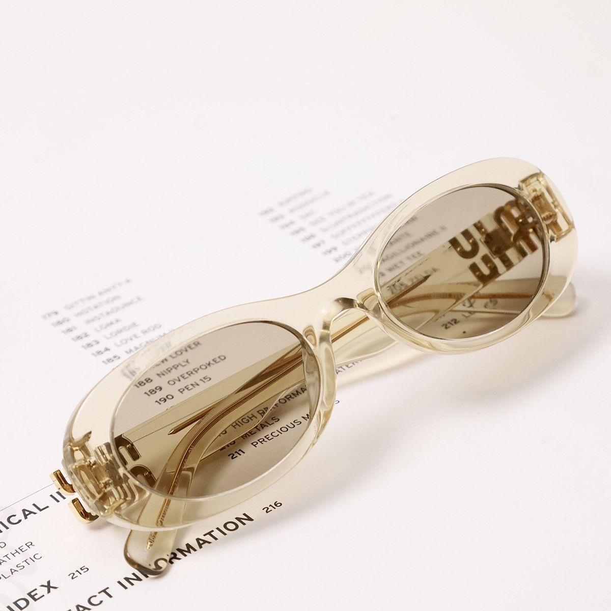 Miu Miu MIU MIU 0MU 06ZS SUNGLASSES Size ONE SIZE - 6 Thumbnail