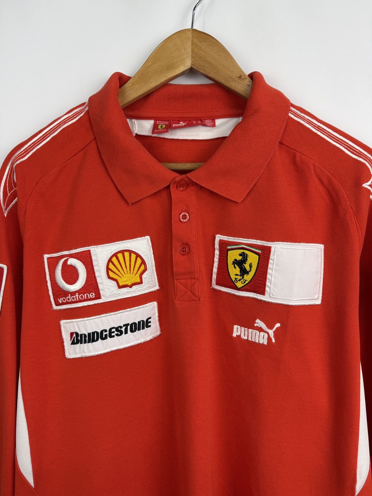 Ferrari × Puma 🇮🇹 Vintage 00s Puma Ferrari Vodafone Bridgestone Schumacher Size US XXL / EU 58 / 5 - 4 Thumbnail