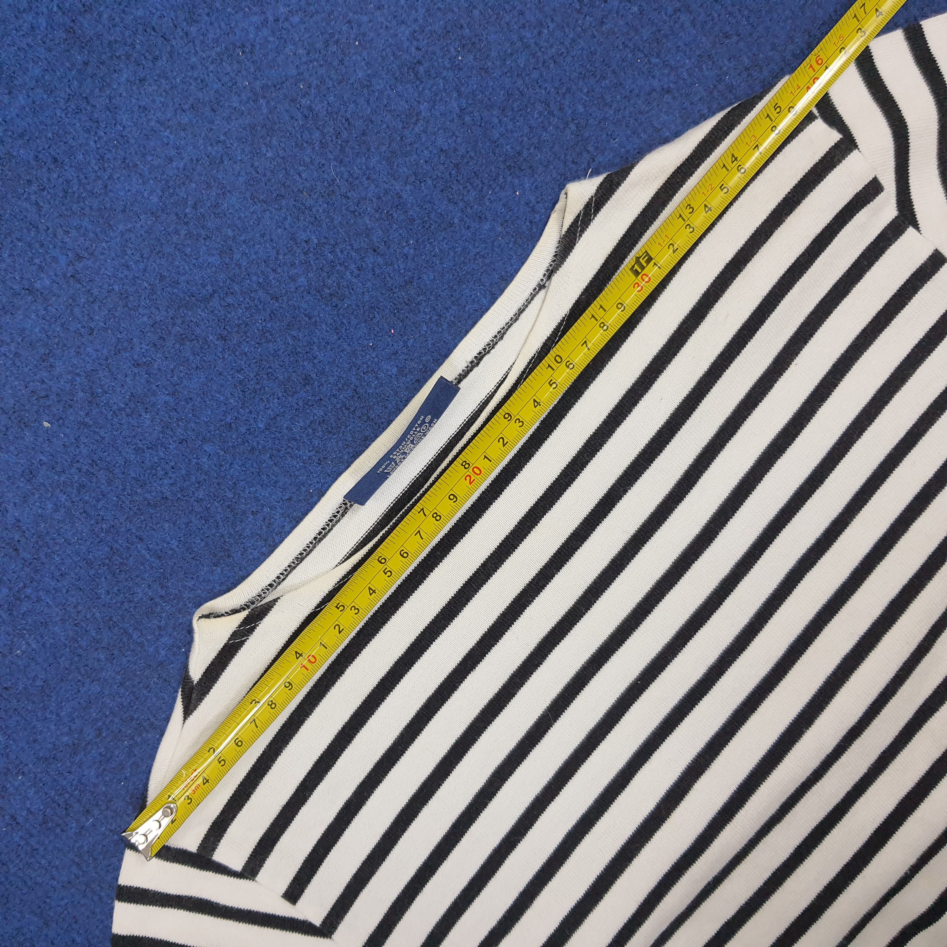 Designer × Saint James × Vintage Vintage Saint James Long Sleeve Stripes Designer Tshirt Size S / US 4 / IT 40 - 11 Thumbnail