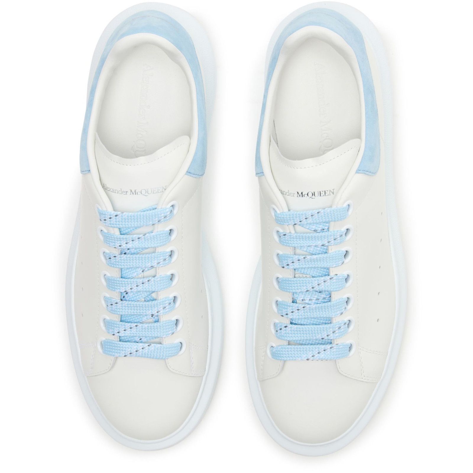 ALEXANDER MCQUEEN Oversized Women's White/Powder Blue Sneake