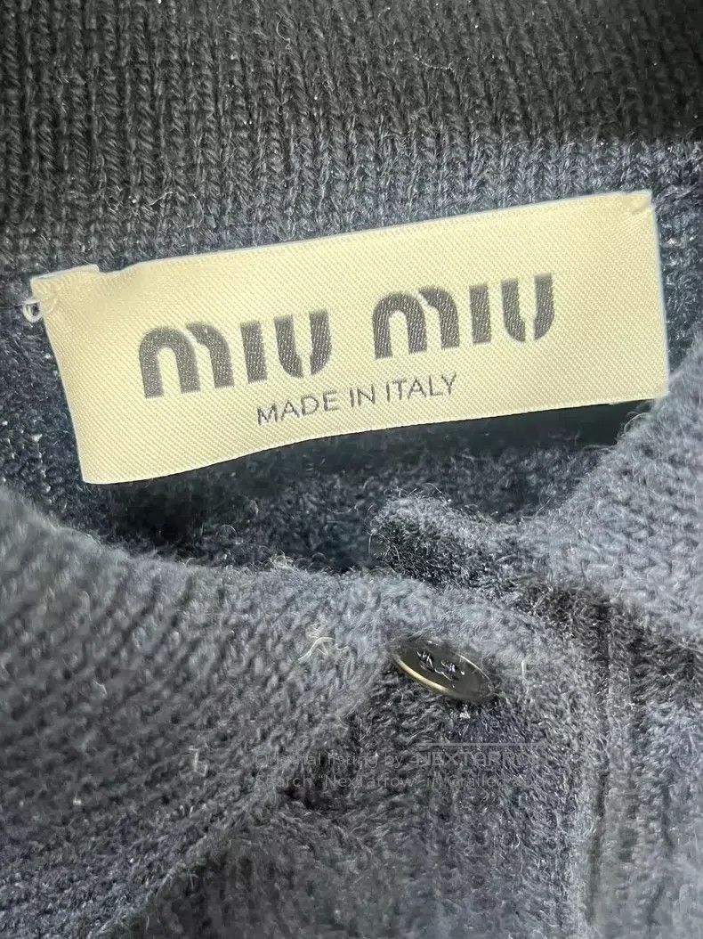 Miu Miu Miu Miu 38 Tibetan blue hemp pattern POLO knitted sweater Size M / US 6-8 / IT 42-44 - 3 Thumbnail