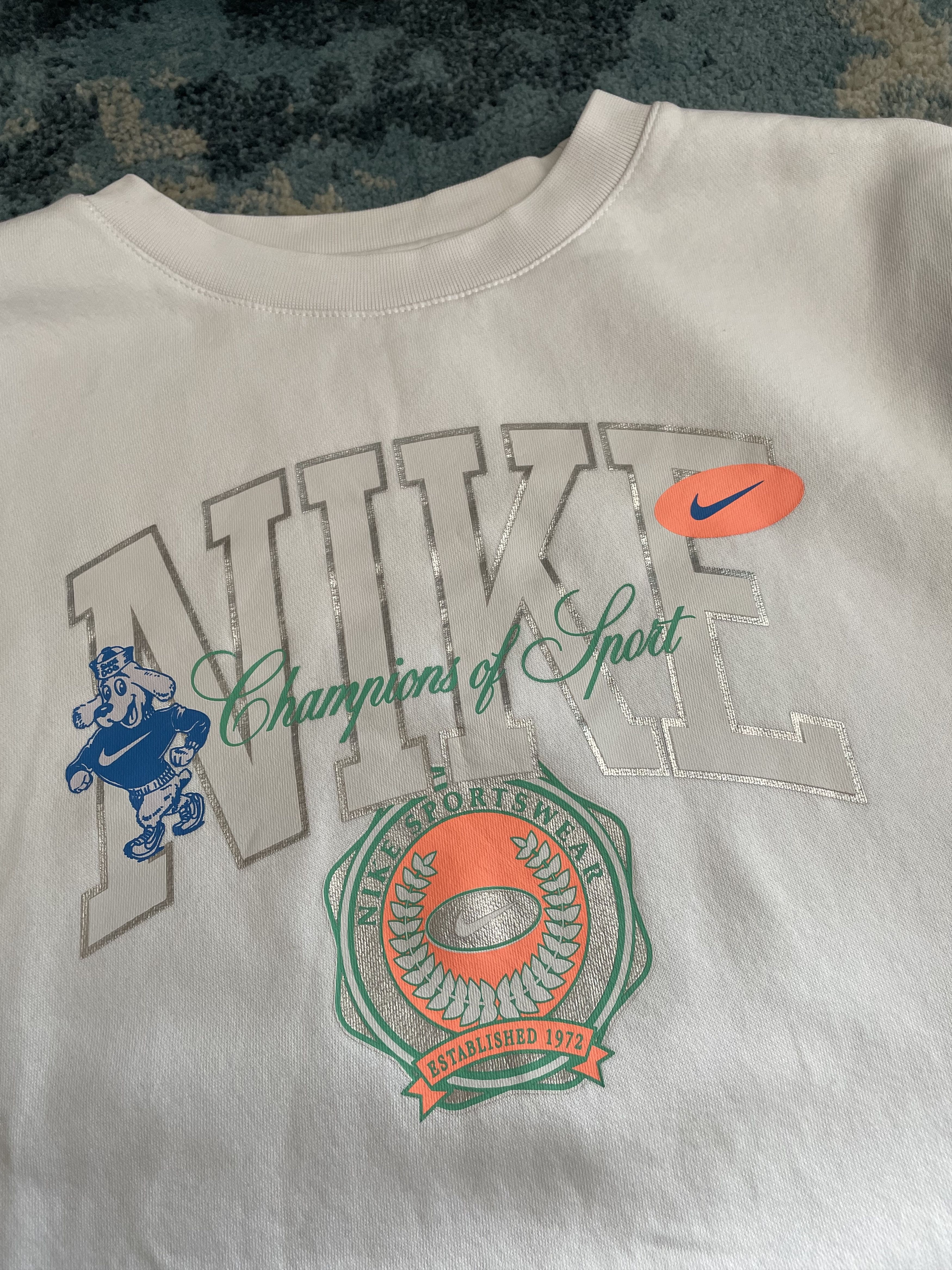 Nike Nike Y2K Vintage Big Logo Sweatshirt X Large Size US XL / EU 56 / 4 - 2 Thumbnail