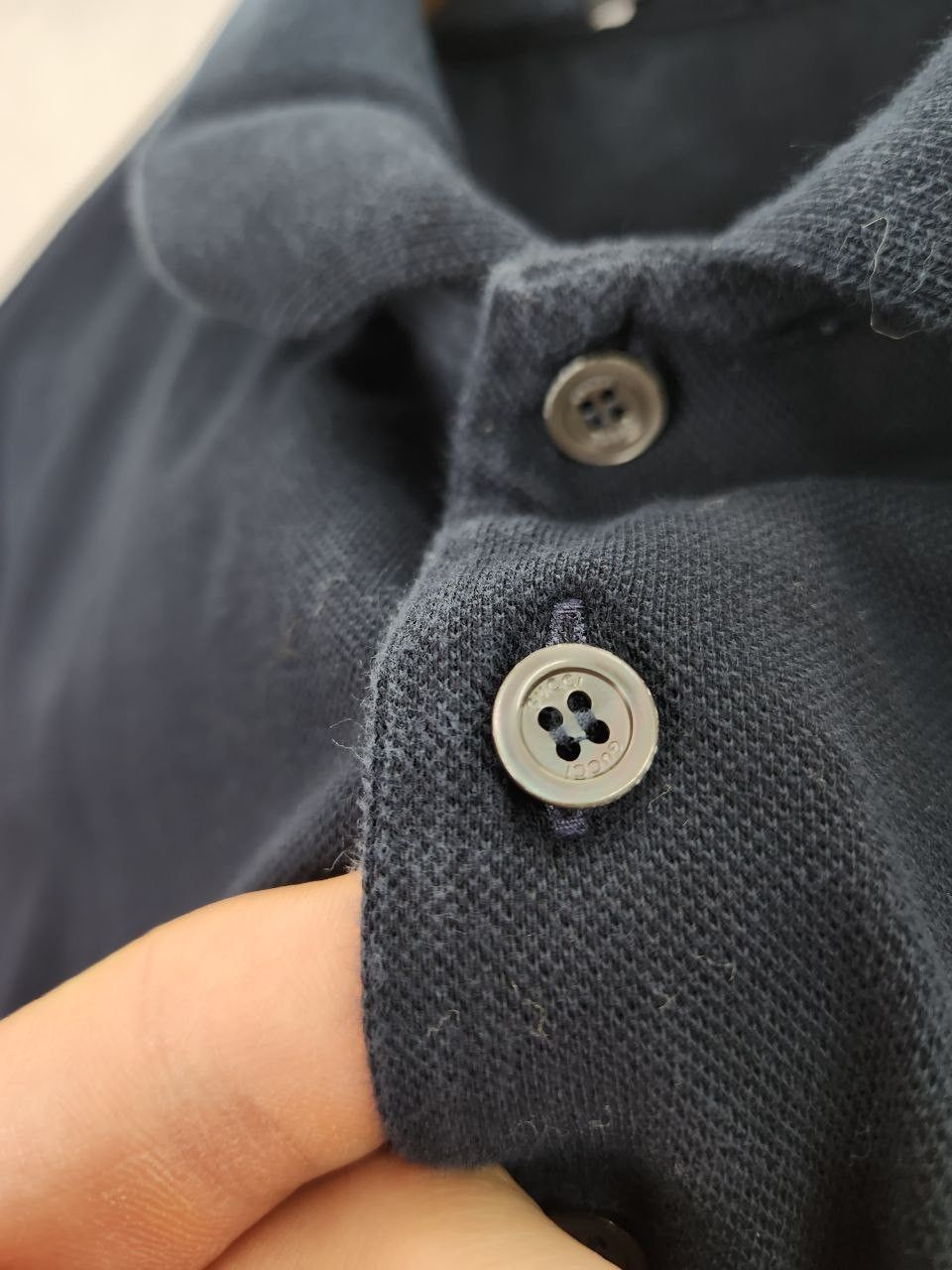 Gucci Luxury Gucci Polo Shirt Slim Fit Navy Mens Large Size US XXL / EU 58 / 5 - 5 Thumbnail