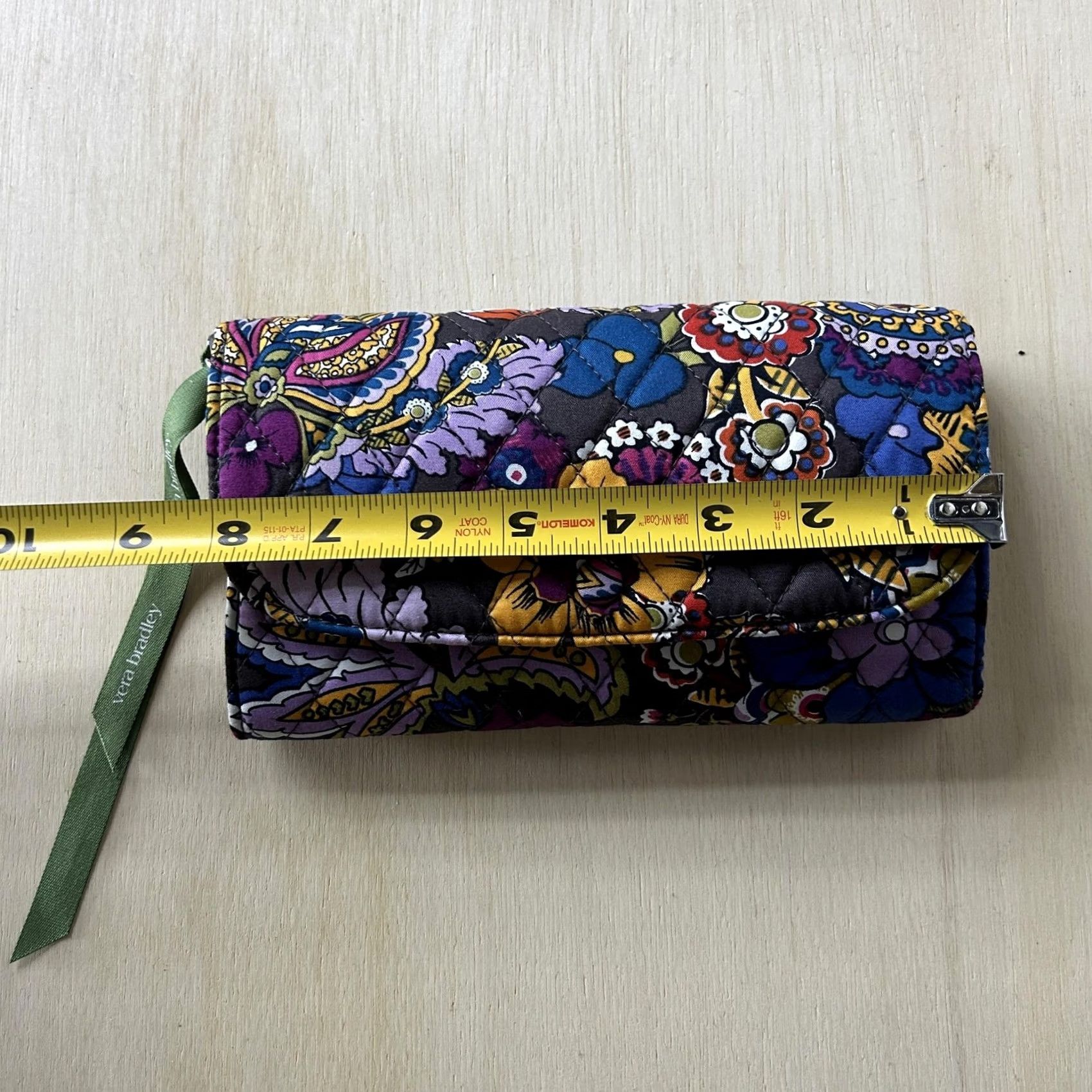 Vera Bradley Vera Bradley Wallet Womens One Size Multicolor Floral Quilted Cotton Wristlet Size ONE SIZE - 5 Thumbnail