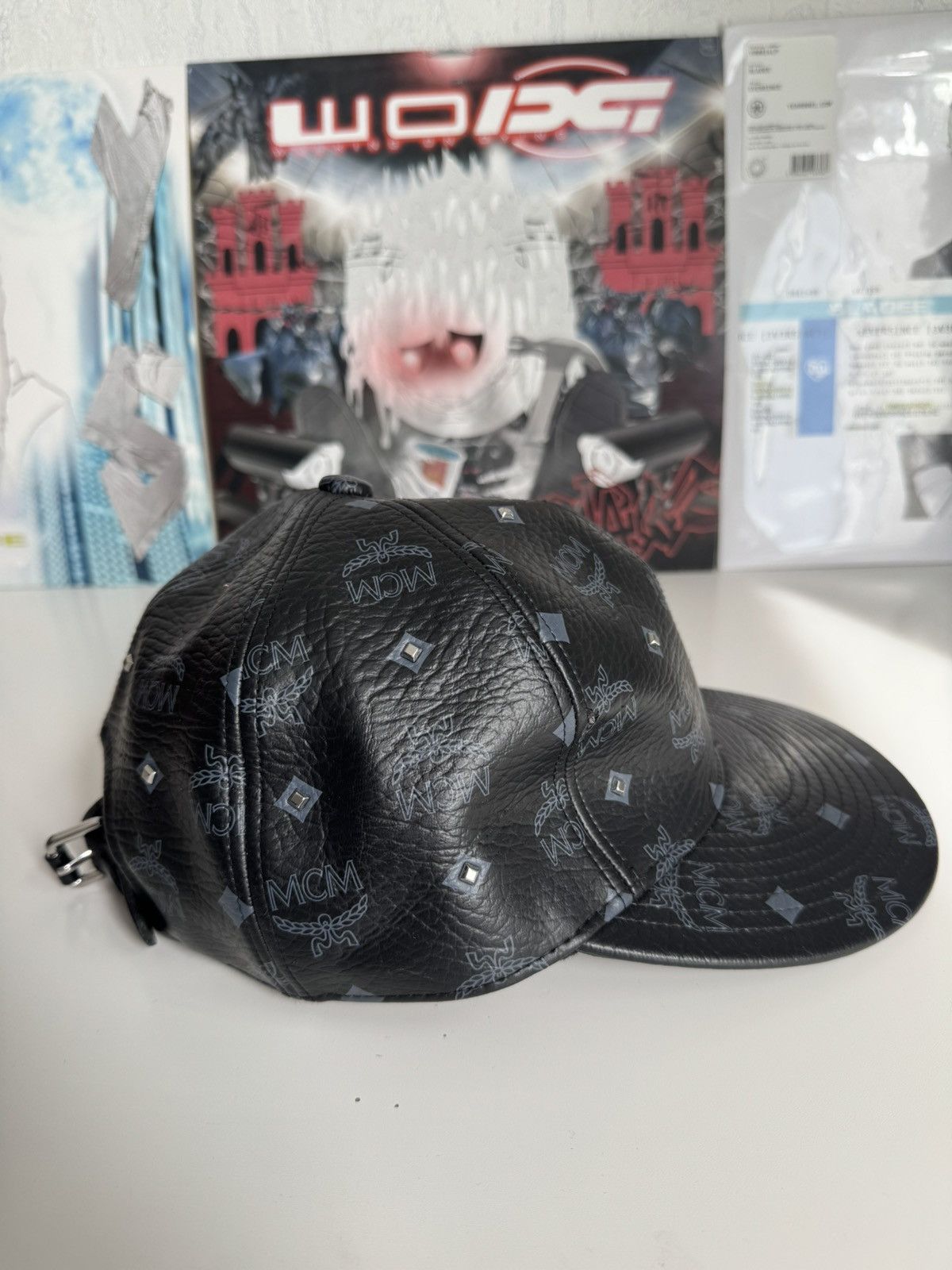 MCM Mcm leather monogram cap black luxury designer Made in Japan Size ONE SIZE - 4 Thumbnail