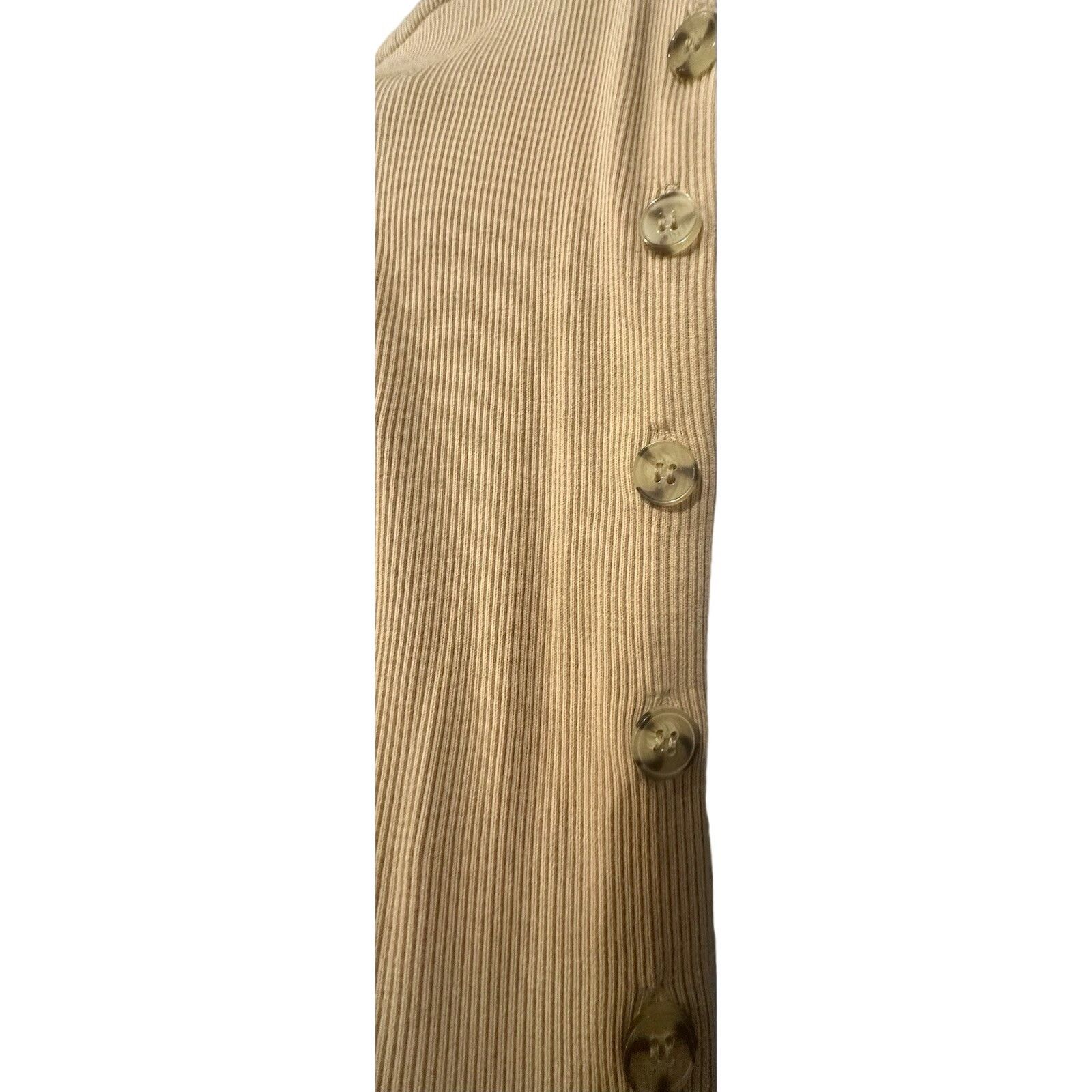 French Connection French Connection Ribbed Knit Button Side Midi Dress Size 2 Size XS / US 0-2 / IT 36-38 - 4 Thumbnail