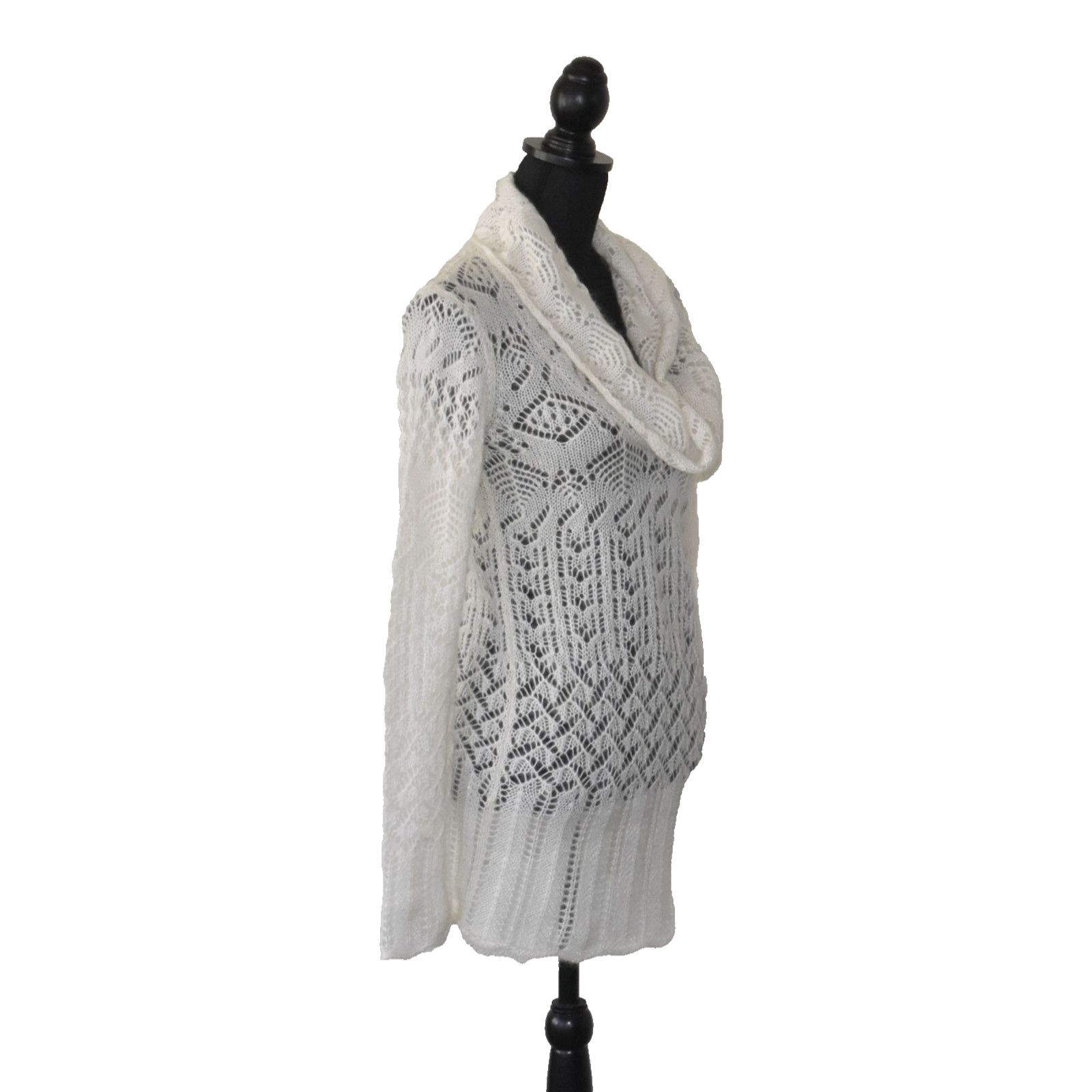 Theory THEORY Cream Mohair Blend Cowl Neck Knit Sweater Sz S Size S / US 4 / IT 40 - 2 Thumbnail