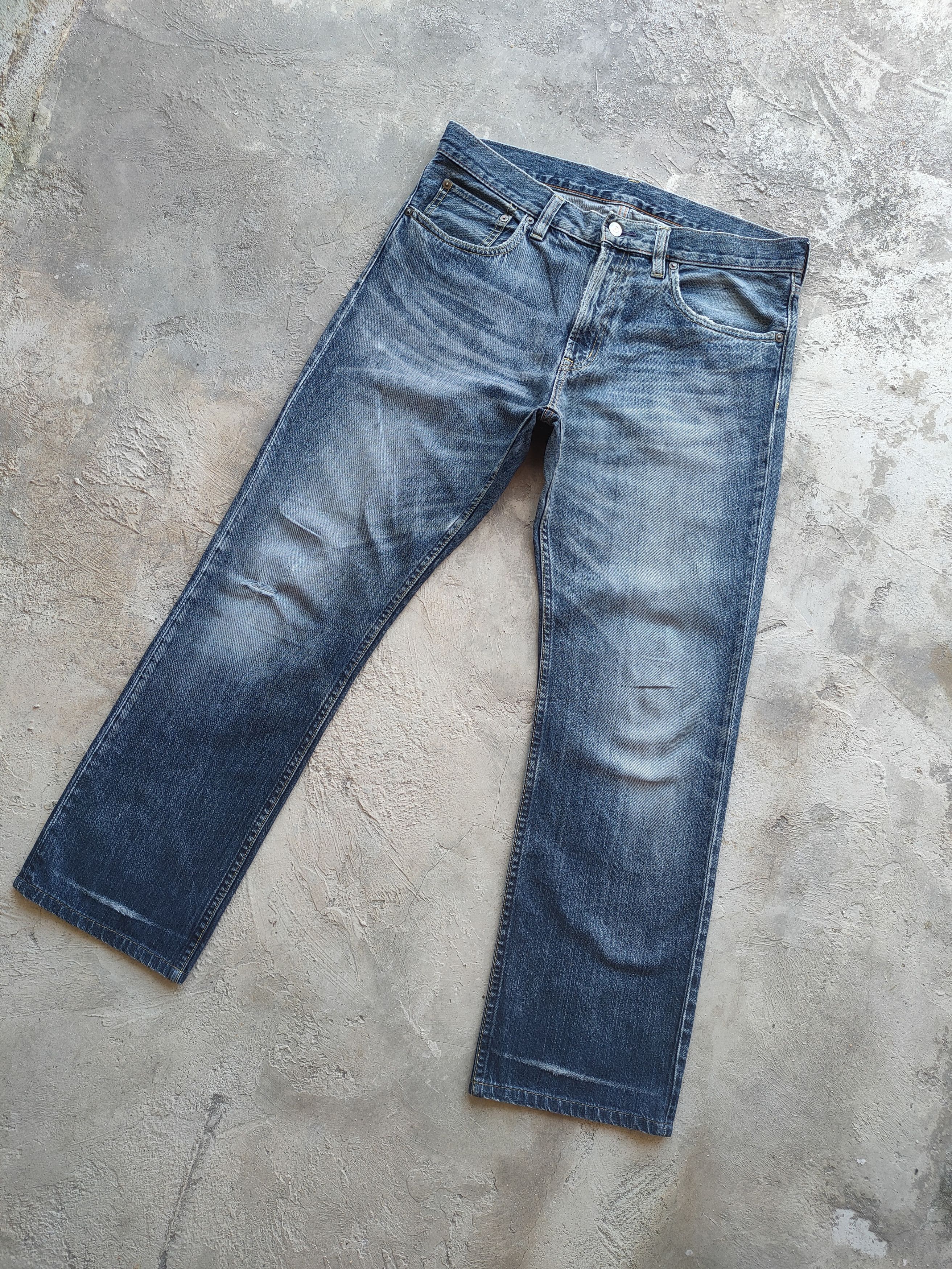 Japanese Brand W34 VINTAGE JAPANESE MUJI DISTRESSED FADED JEANS PANTS Size US 34 / EU 50 - 2 Thumbnail