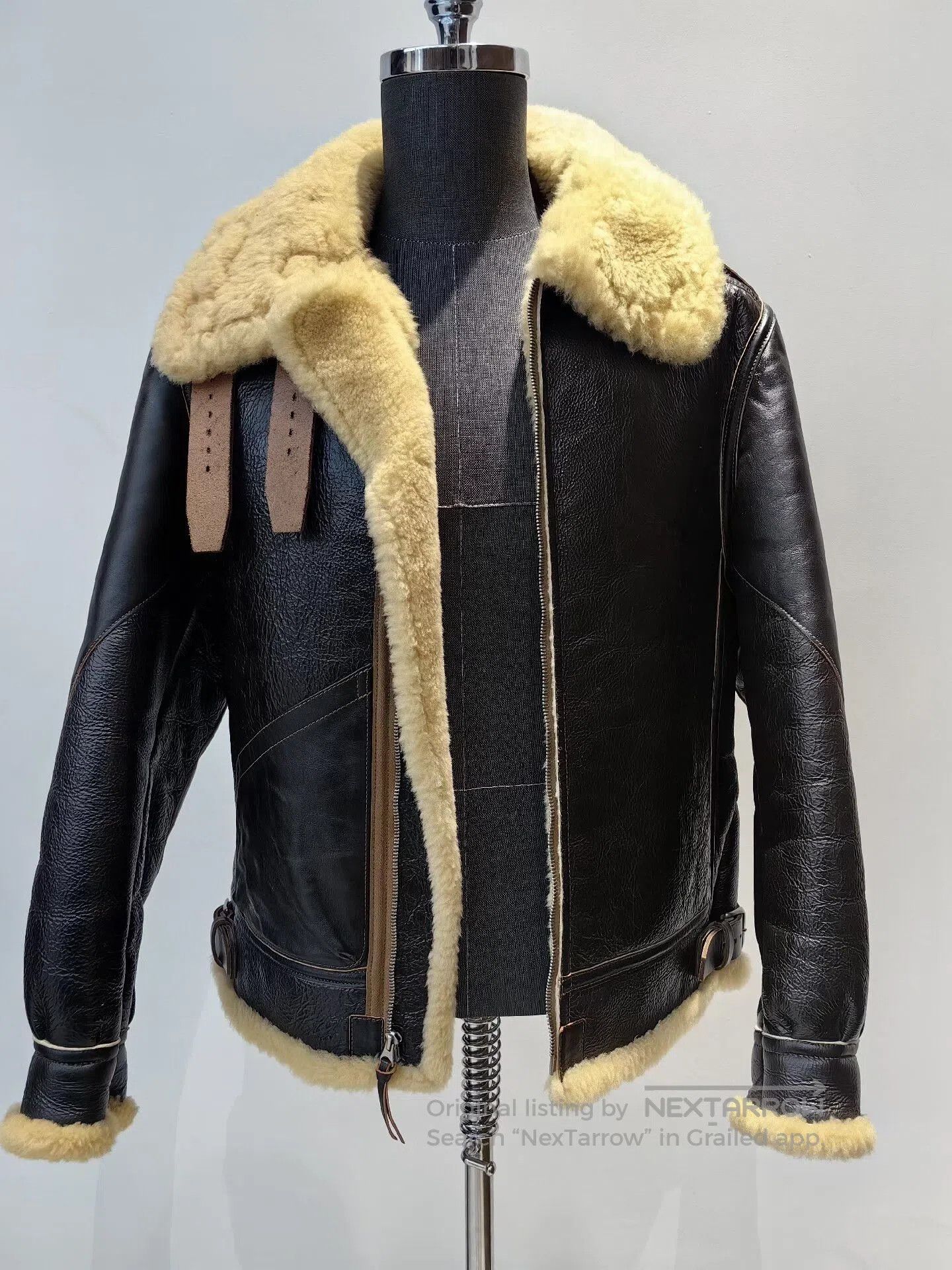 Other The REAL McCOY'S B3 Shearling Flight Jacket. Size US L / EU 52-54 / 3 - 2 Thumbnail