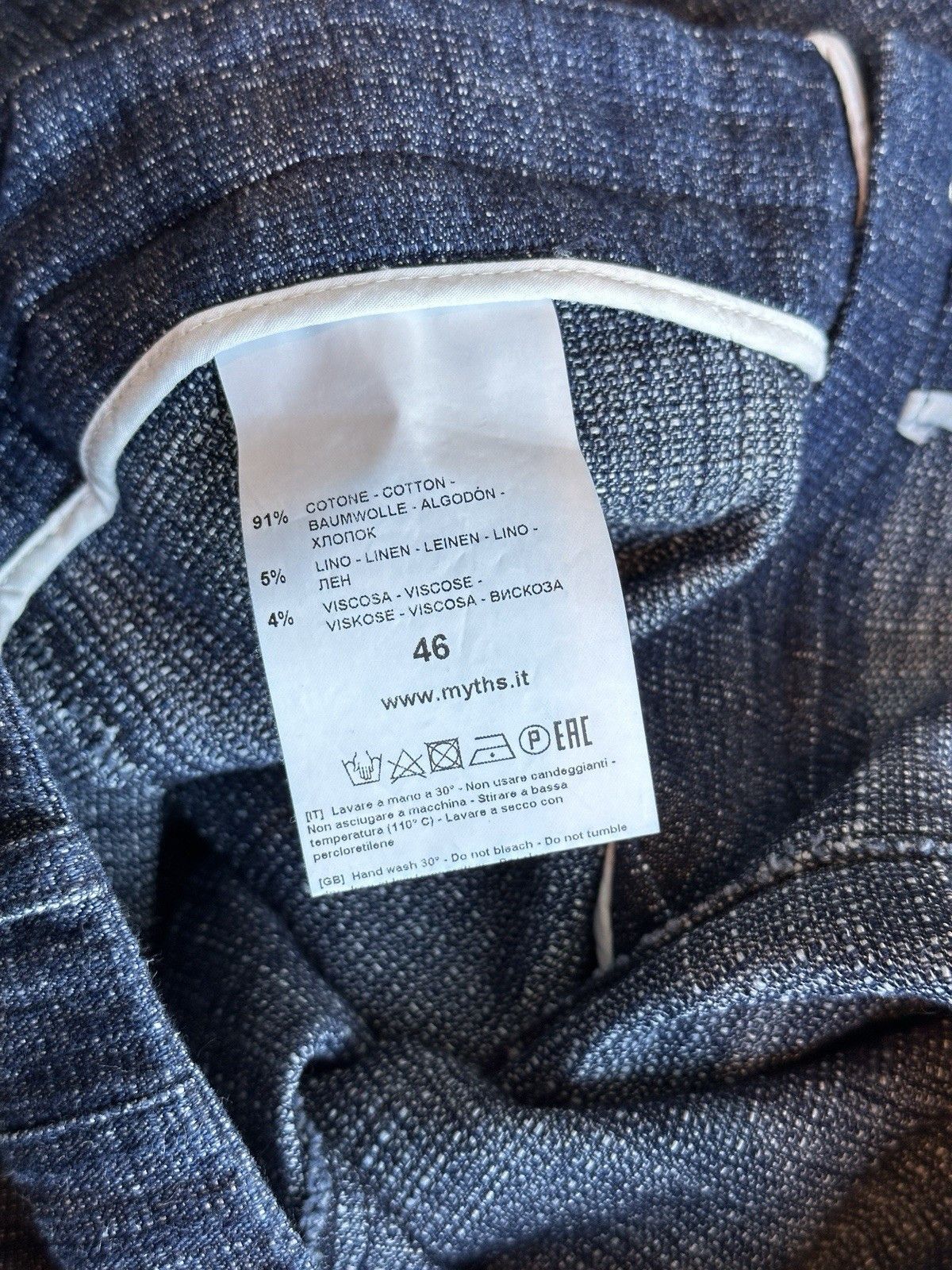 Vintage Myths Mens Baggy Wide Leg Denim Pants Trousers Jeans Style Size US 30 / EU 46 - 15 Thumbnail