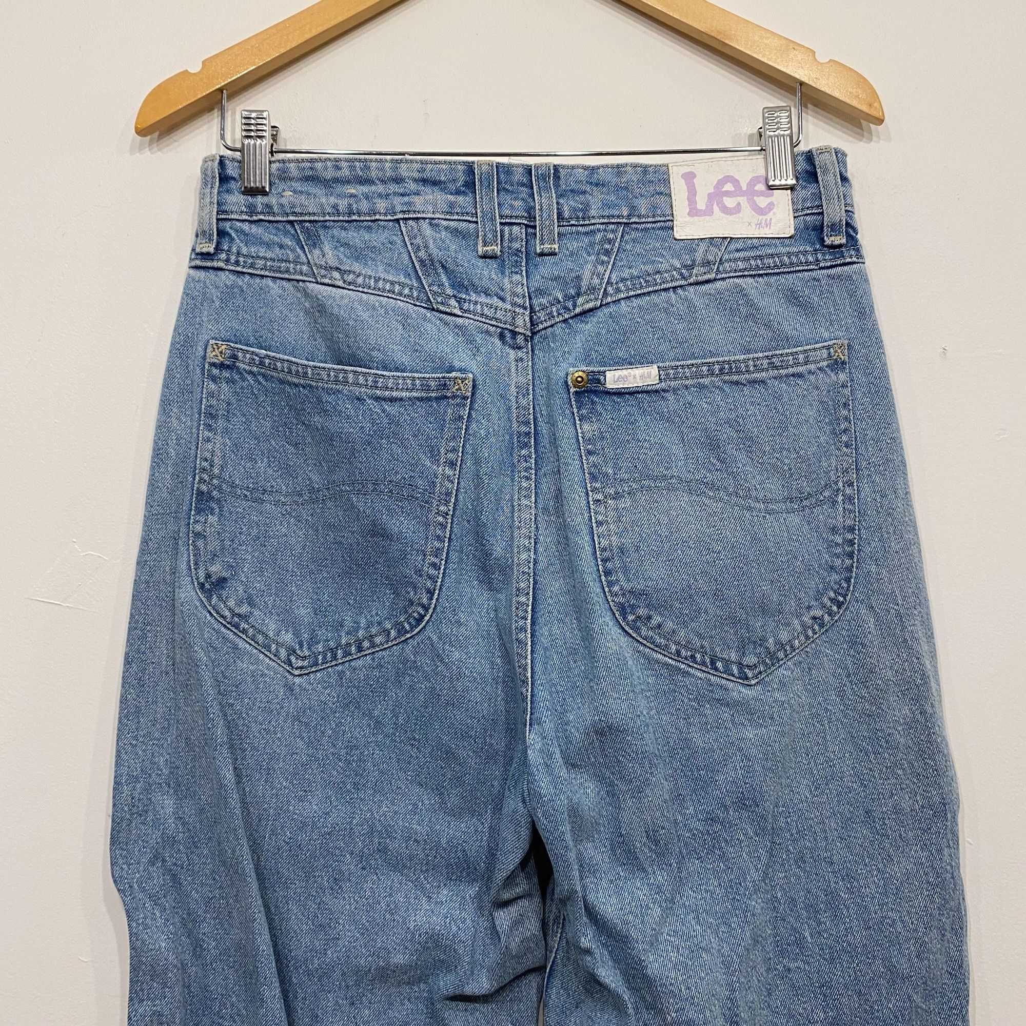 H&M Lee x H&M Loose Fit Seamed Front Mom Straight Leg Jeans Size Size 30" / US 8 / IT 44 - 4 Thumbnail