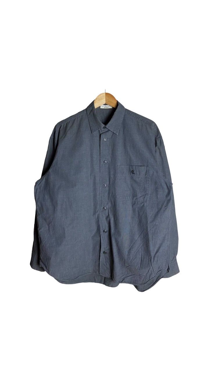 Designer × Issey Miyake × Japanese Brand Issey Miyake Long Sleeve Button-Up Shirts (PIT 24) Size US L / EU 52-54 / 3 - 11 Thumbnail