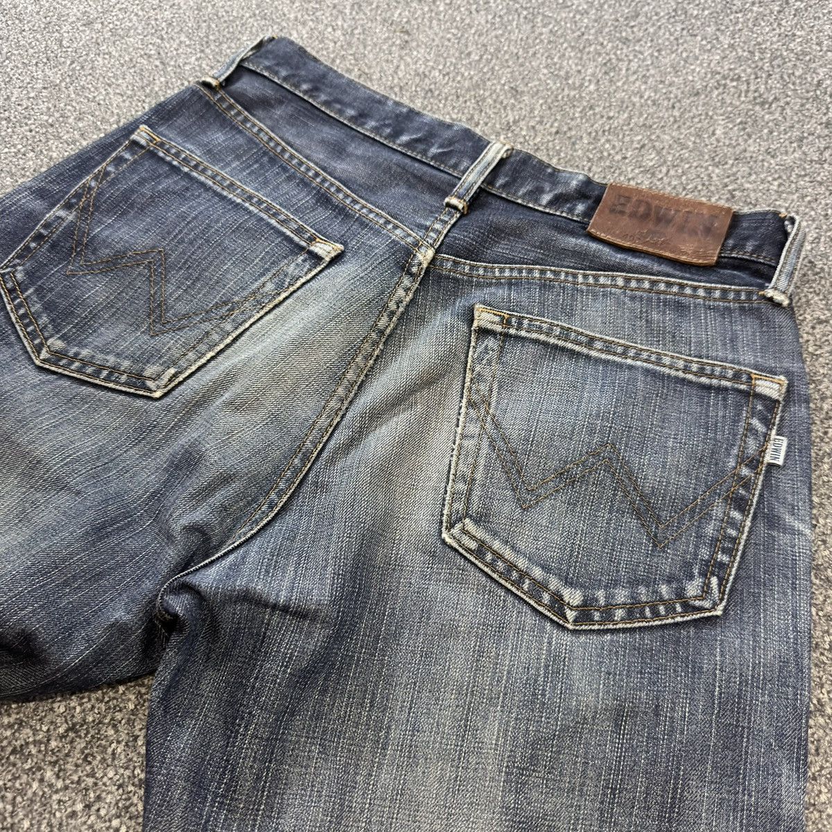 Kapital Vintage Edwin 403 Japanese Denim Distressed Fade Indigo Jean Size US 30 / EU 46 - 9 Thumbnail
