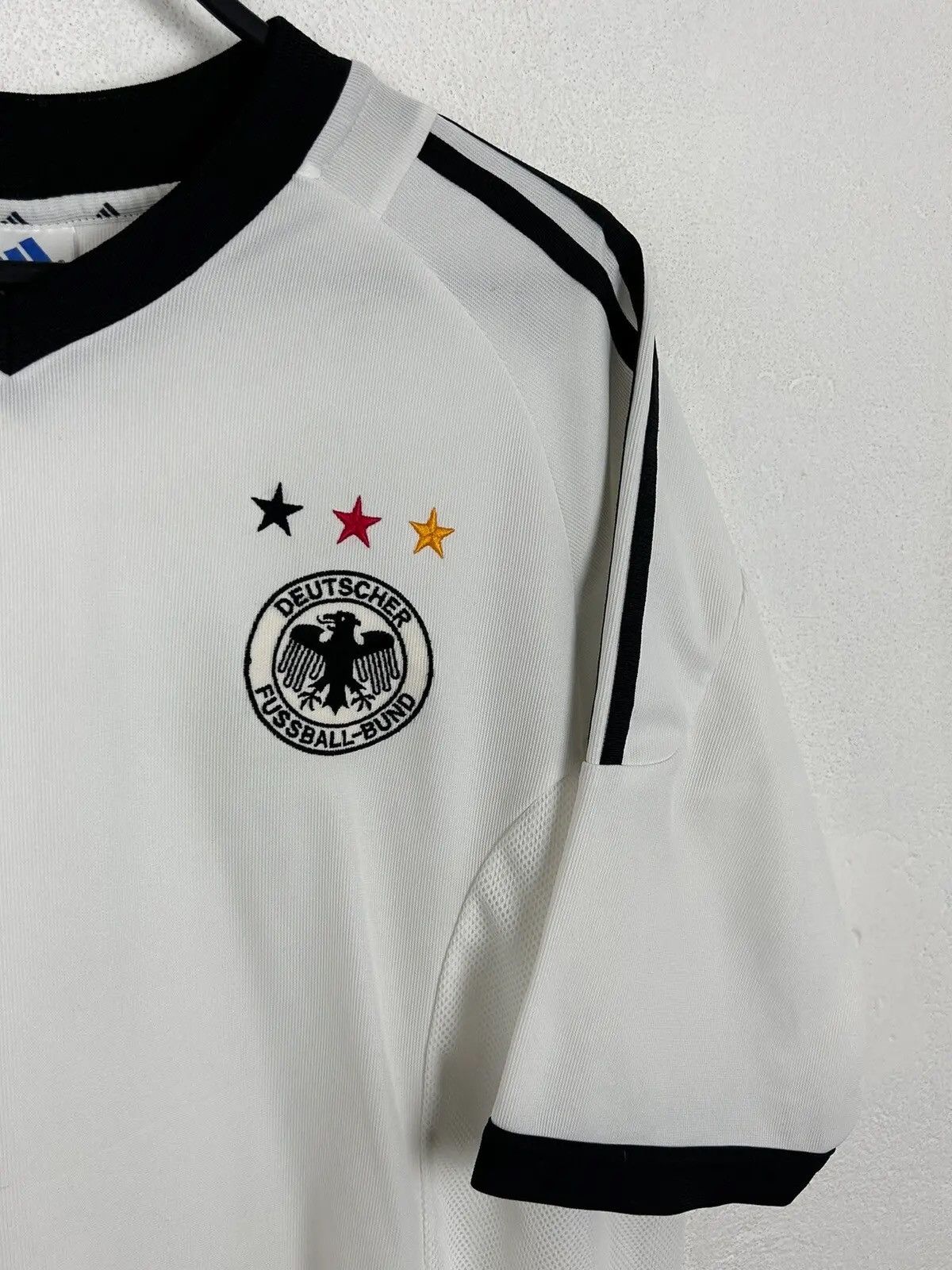 Adidas 00s Vintage Adidas Germany DFB 2002/03 Home Kit Jersey Size US L / EU 52-54 / 3 - 2 Thumbnail