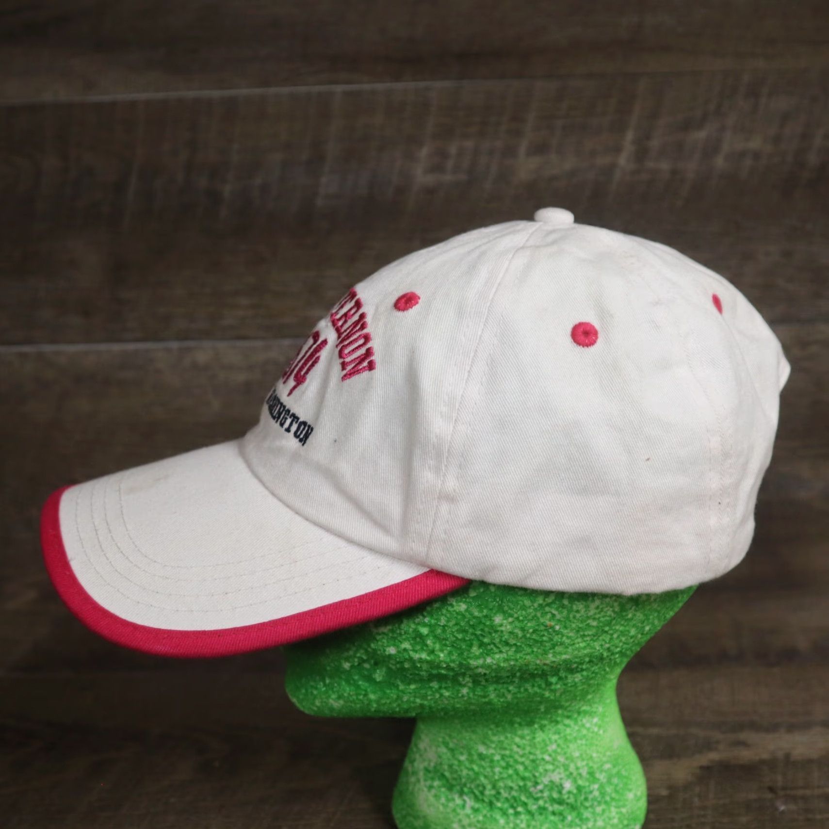 George VINTAGE Mount Vernon George Washington Souvenir Hat Cap Pink Adult Strapback Size ONE SIZE - 5 Thumbnail