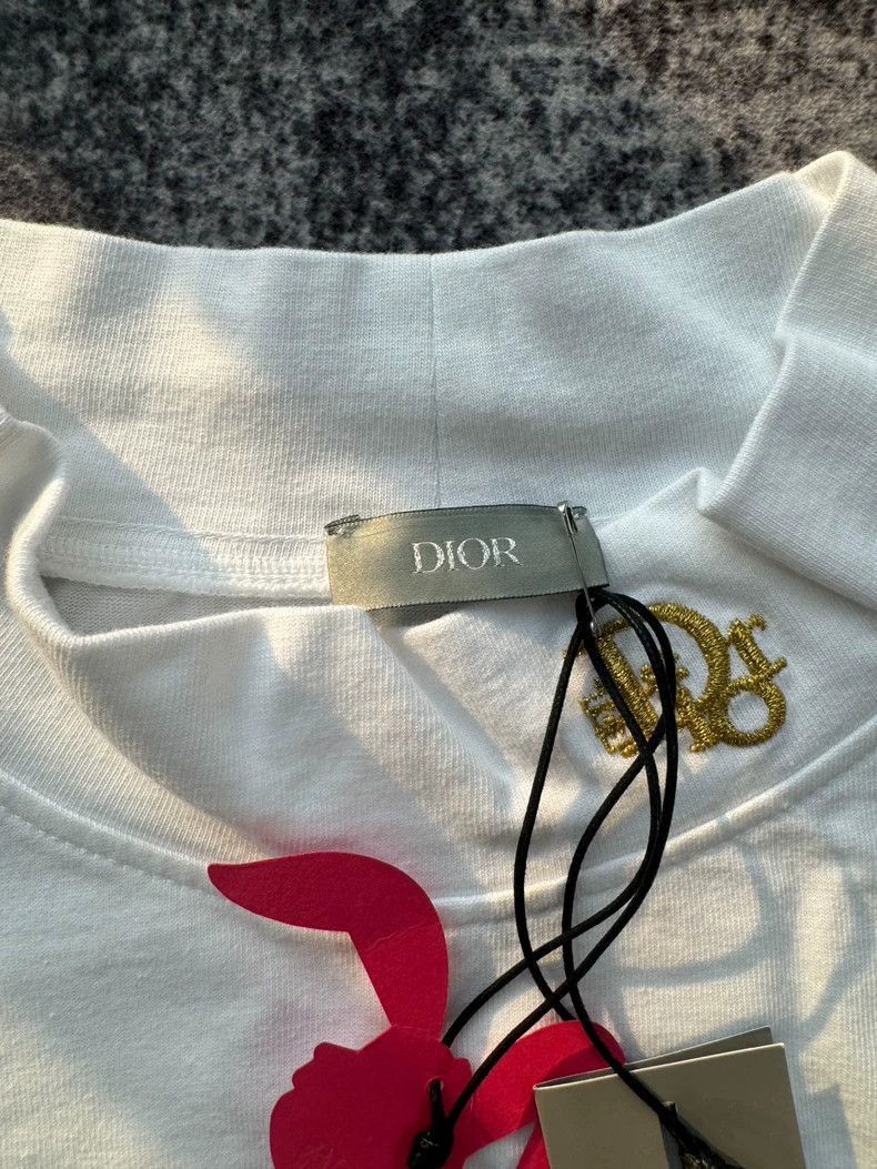 Dior Dior Dior White High Collar Embroidered Sweatshirt-2507 Size XL / US 12-14 / IT 48-50 - 3 Thumbnail