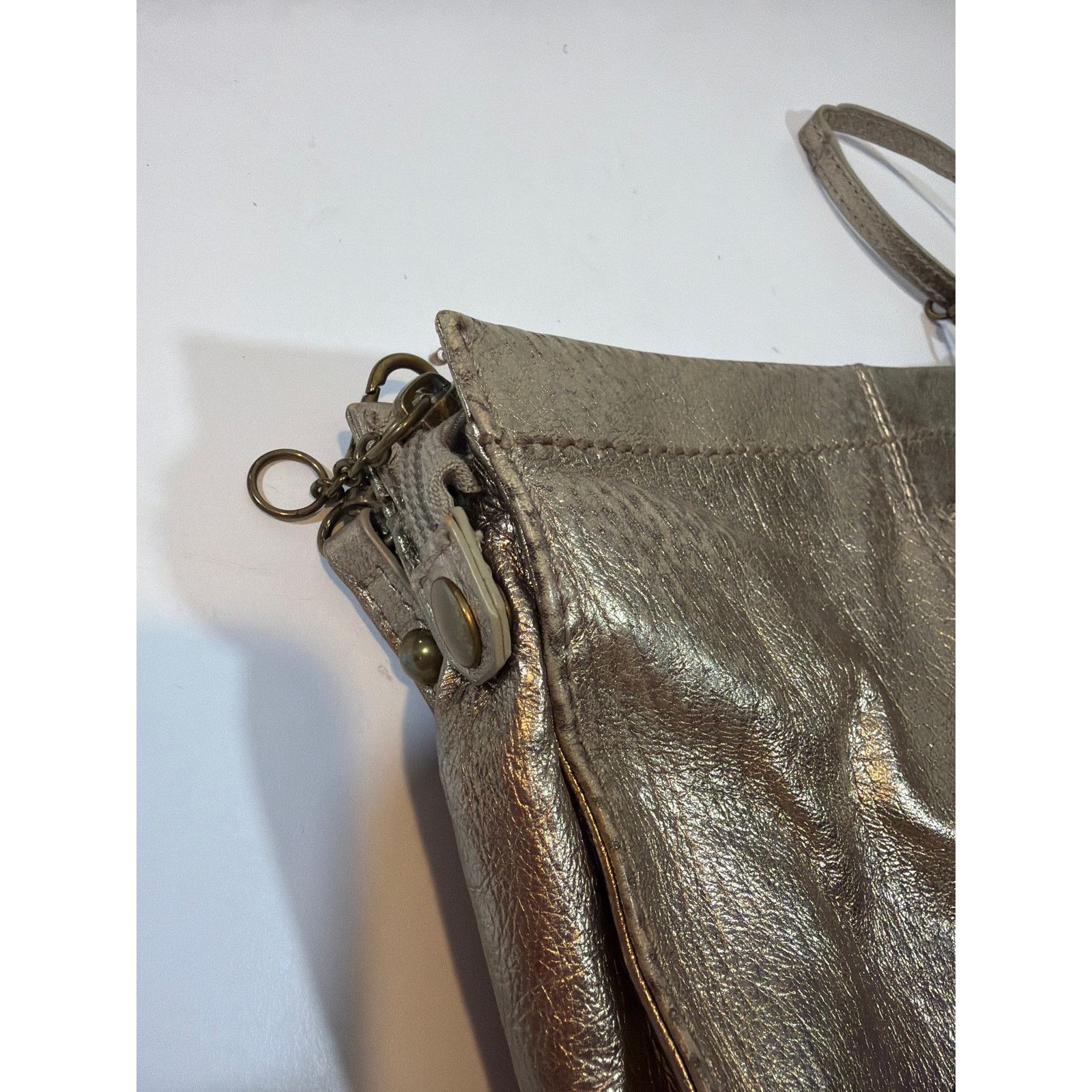 The Sak The SAK Iris Demi Clutch Metallic silver Crossbody Purse Size ONE SIZE - 4 Thumbnail