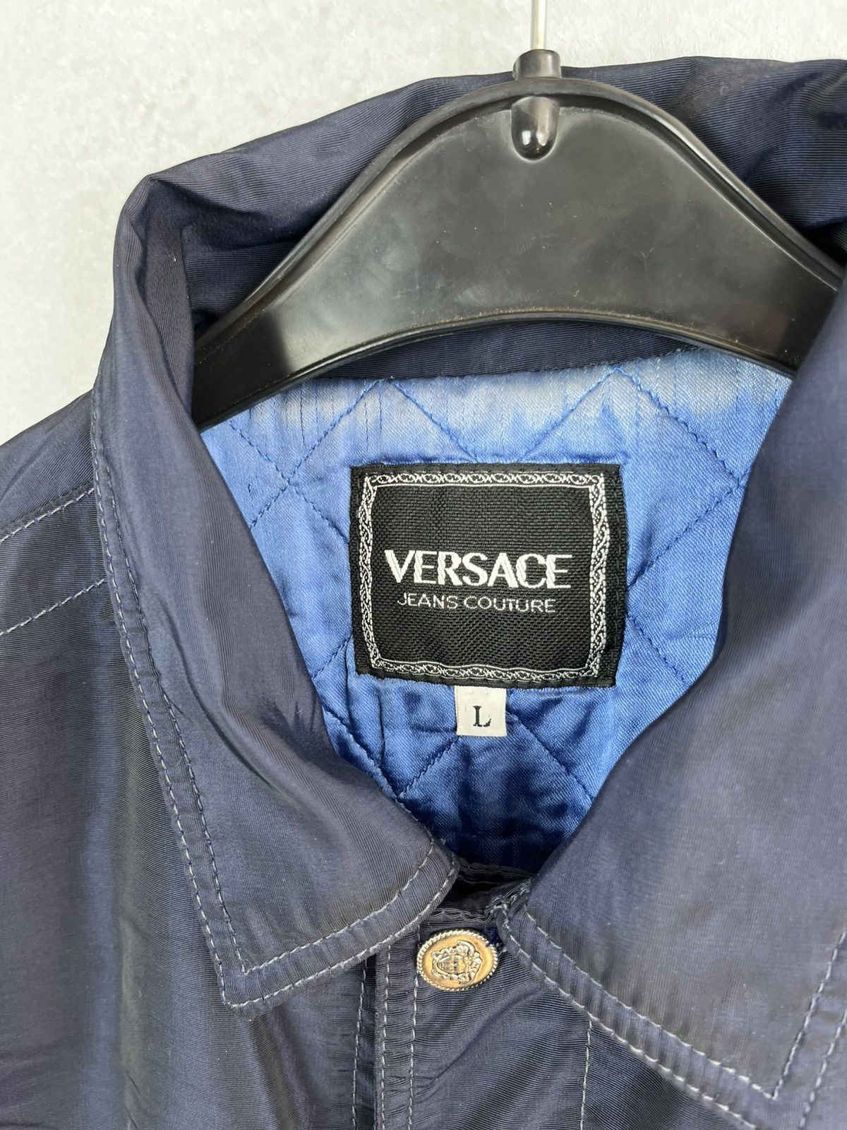 Versace Jeans Couture Versace bomber jacket vintage 90s Size US L / EU 52-54 / 3 - 3 Thumbnail