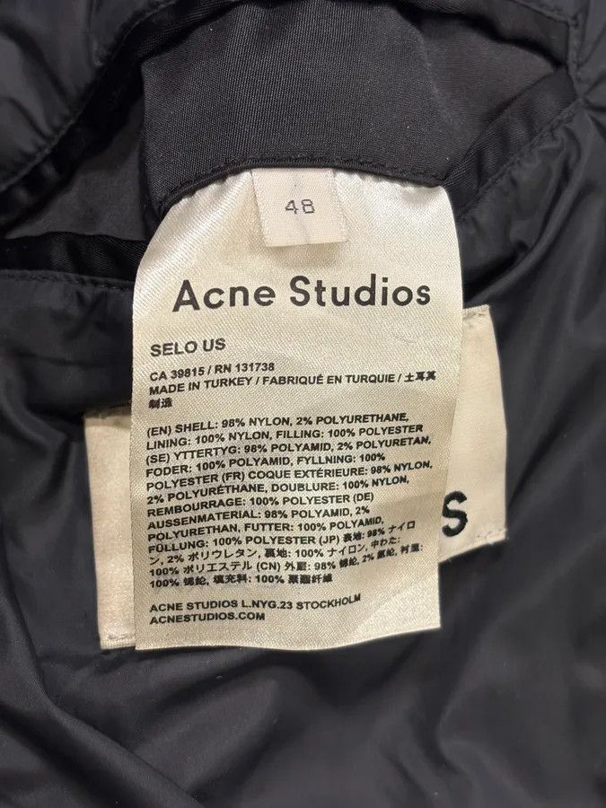 Acne Studios × Designer × Vintage AW2018 Acne Studios Selo Us Black Bomber Jacket Size US M / EU 48-50 / 2 - 10 Thumbnail
