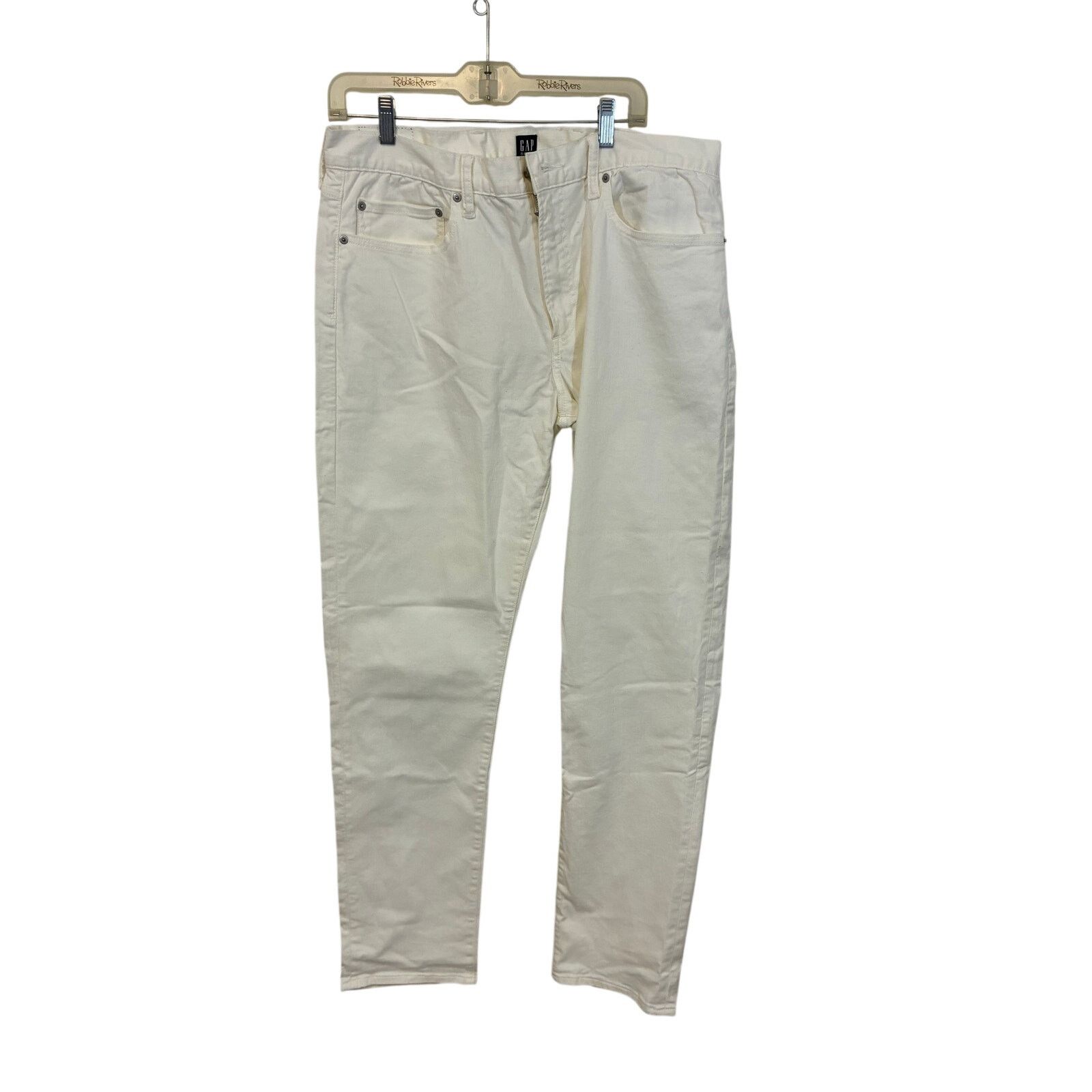 Gap Gap Slim White Jeans 36x34 Men's Denim Pants Classic Size US 36 / EU 52 - 2 Thumbnail