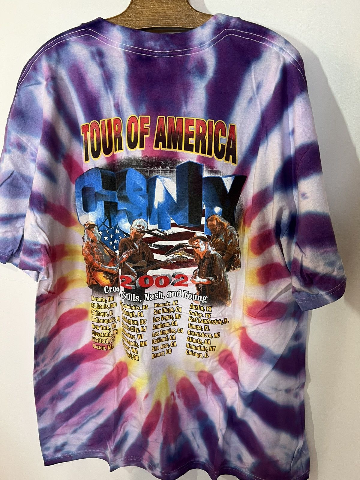 Band Tees vintage early 00s still nash & young shirt Csny tour tie dye Size US XL / EU 56 / 4 - 5 Thumbnail