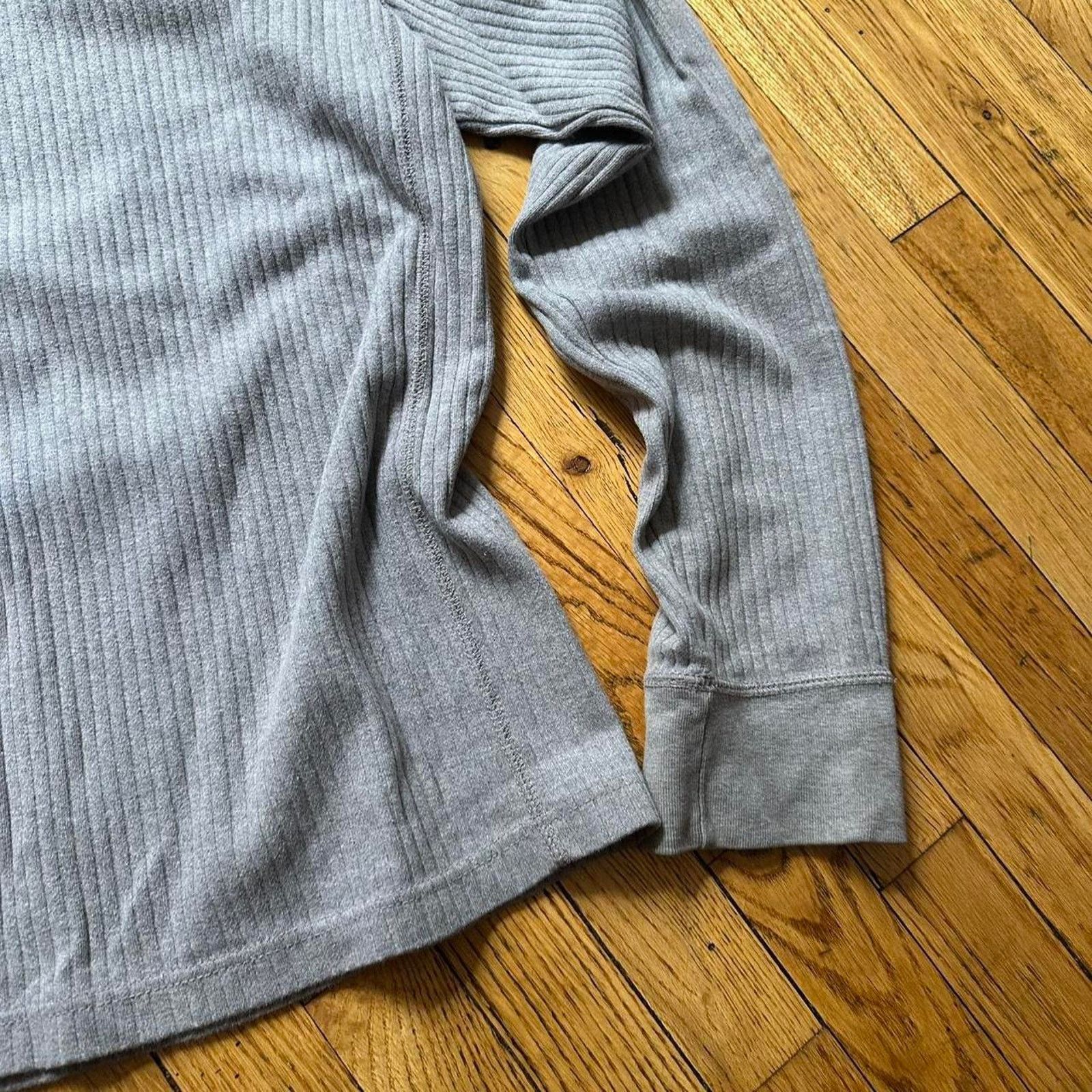 Abercrombie & Fitch × Vintage Y2K Abercrombie Ribbed V Neck Longsleeve Pullover Sweater Size US L / EU 52-54 / 3 - 2 Thumbnail