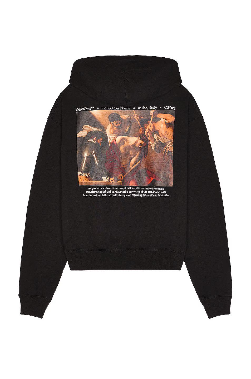 Off-White o1gr1nt1124 Caravag Crowning Over Hoodie in Black Size US S / EU 44-46 / 1 - 1 Thumbnail