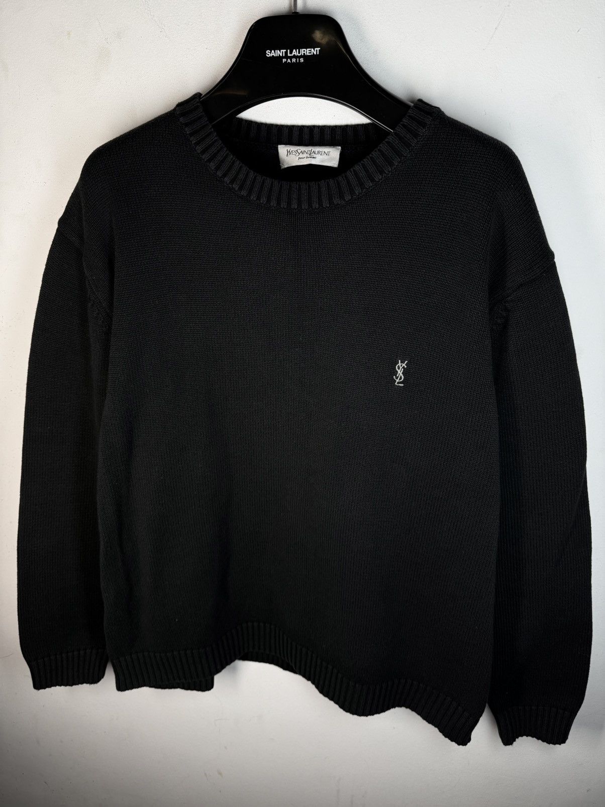 Yves Saint Laurent Black YSL Sweater Knit Size US S / EU 44-46 / 1 - 16 Thumbnail