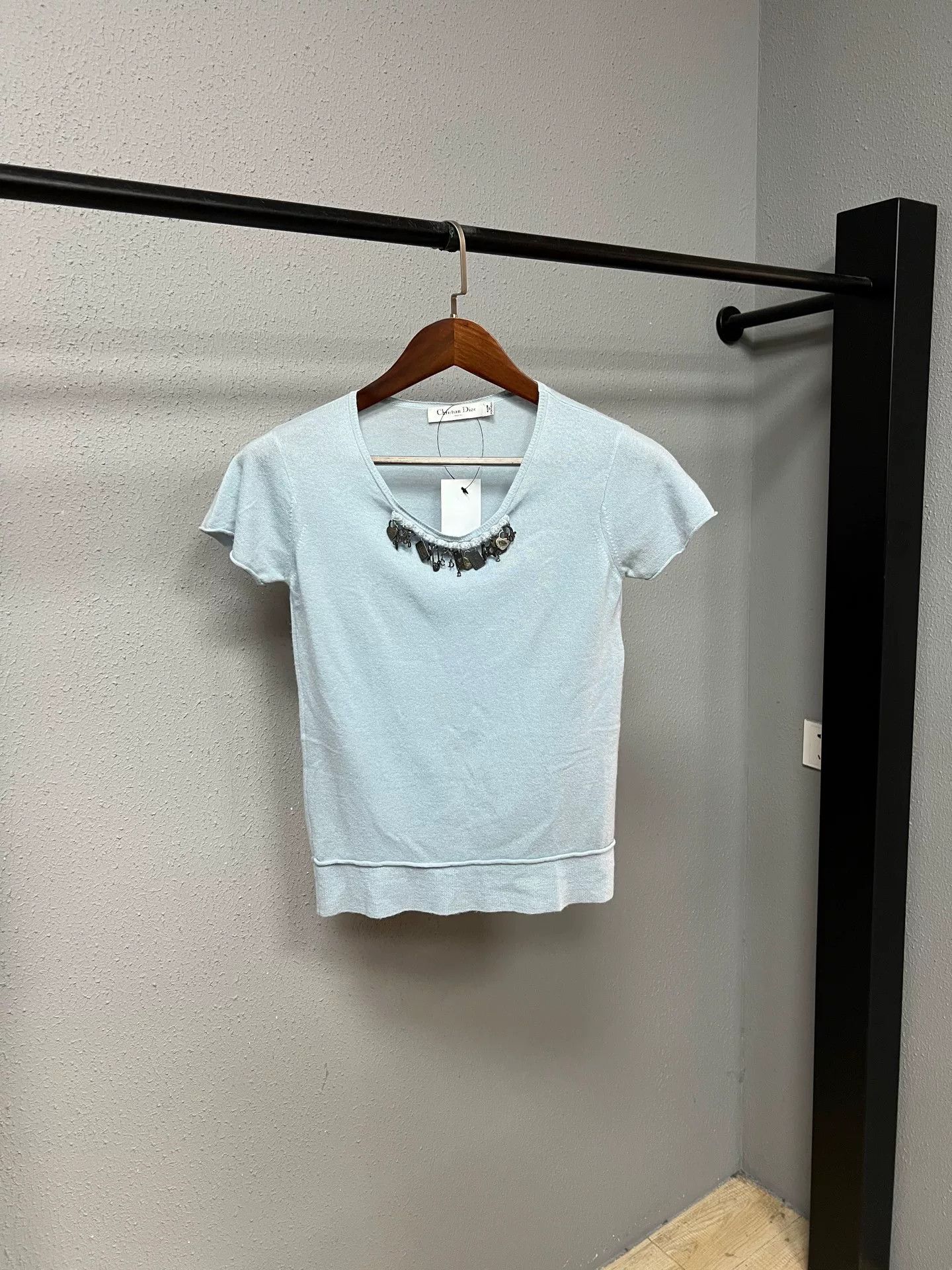 Dior Dior Short Sleeve Knit Top Size M / US 6-8 / IT 42-44 - 1 Thumbnail