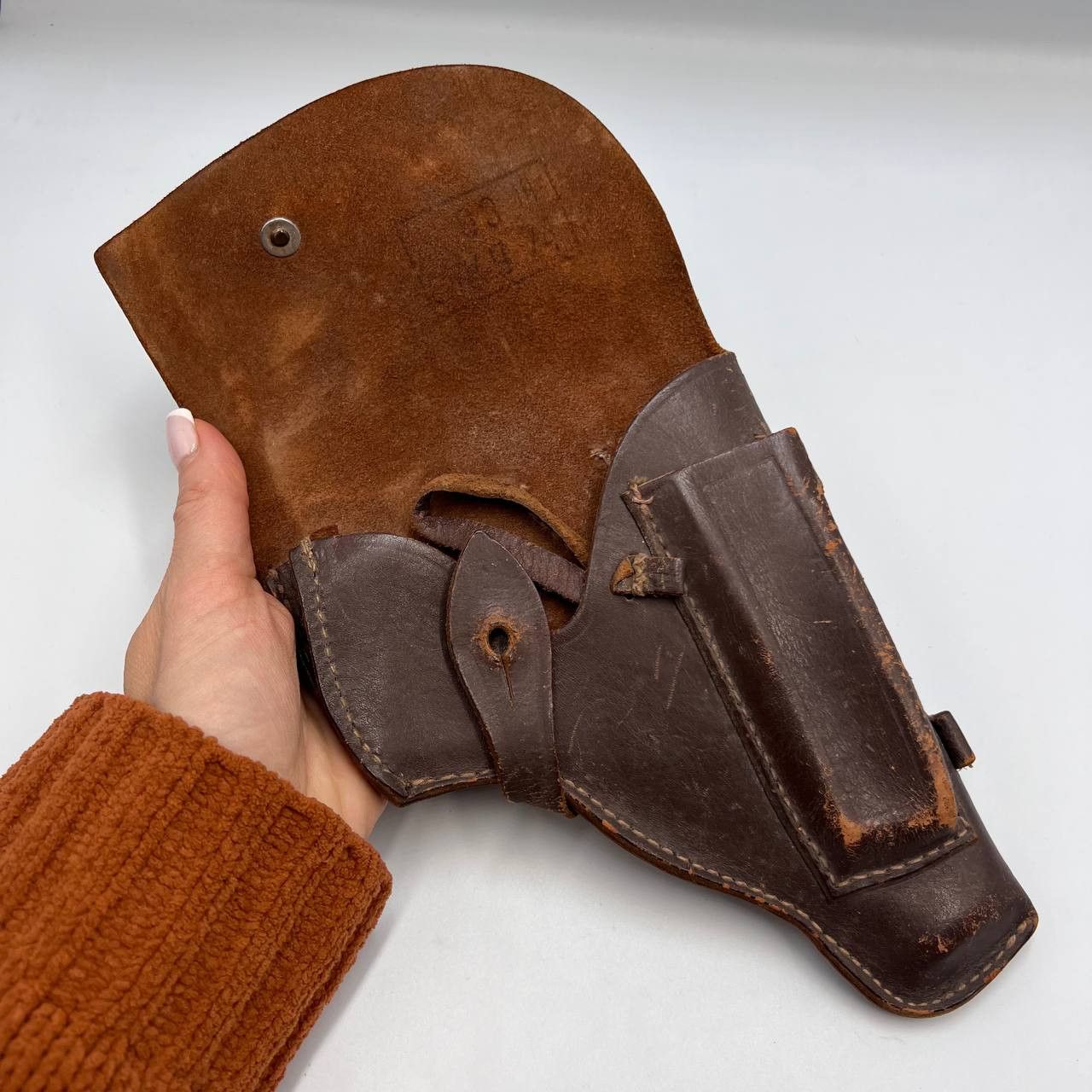 Vintage 1974 Vintage Military Army Officer Belt Holster for Pistol Size ONE SIZE - 5 Thumbnail