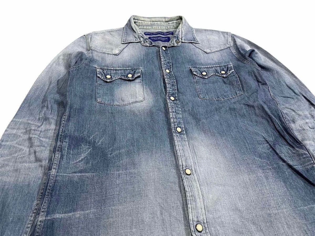 🔥Archived Vanquish x Fragment Design Denim Western Shirt