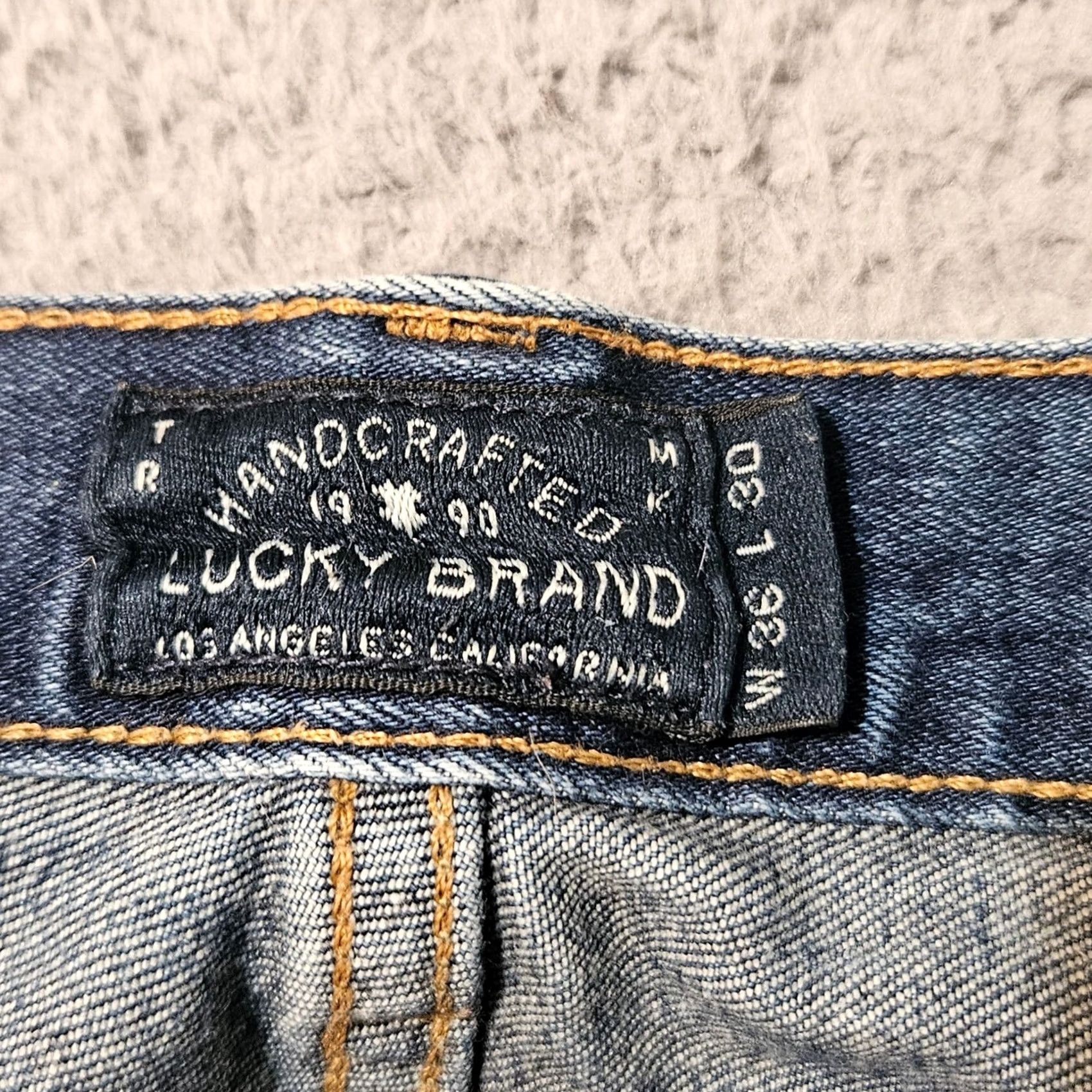 Lucky Brand Lucky Brand Blue Jeans Mens Straight Stretch Size 36 28 Size US 36 / EU 52 - 3 Thumbnail
