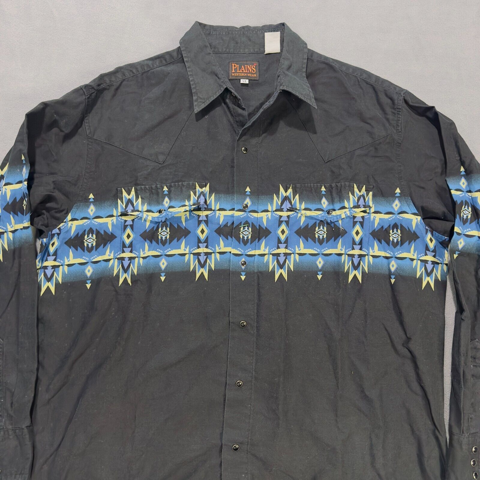 Other Western Button Up Shirt Plains Vintage Men's XL 90s Y2K Size US XL / EU 56 / 4 - 2 Thumbnail