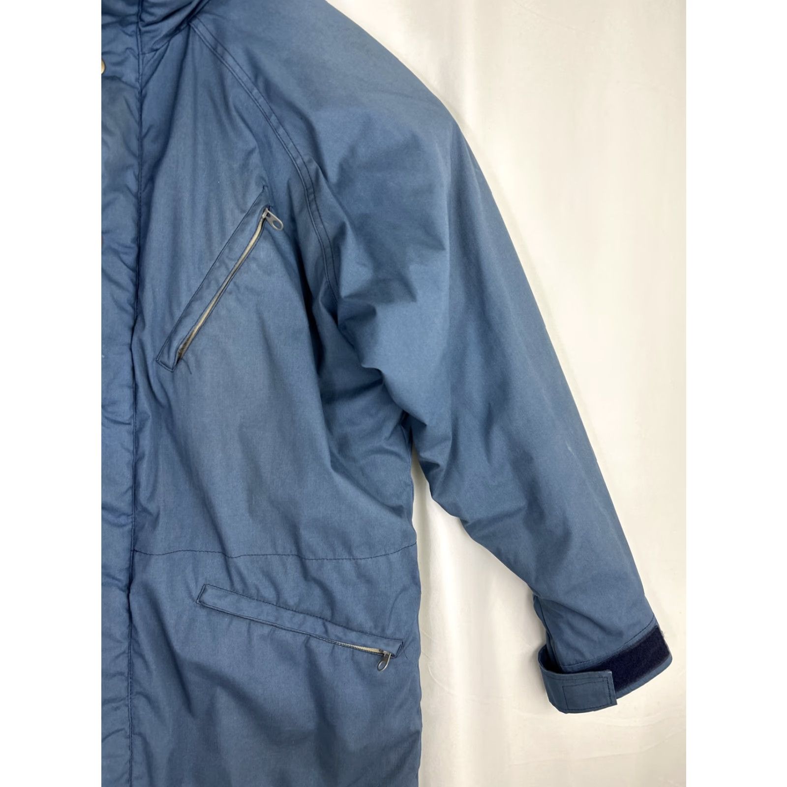 Vintage VINTAGE L.L. Bean Jacket Men Large Blue Winter Zip Pockets Cotton Blend Shirt/Coat? Size US L / EU 52-54 / 3 - 4 Thumbnail