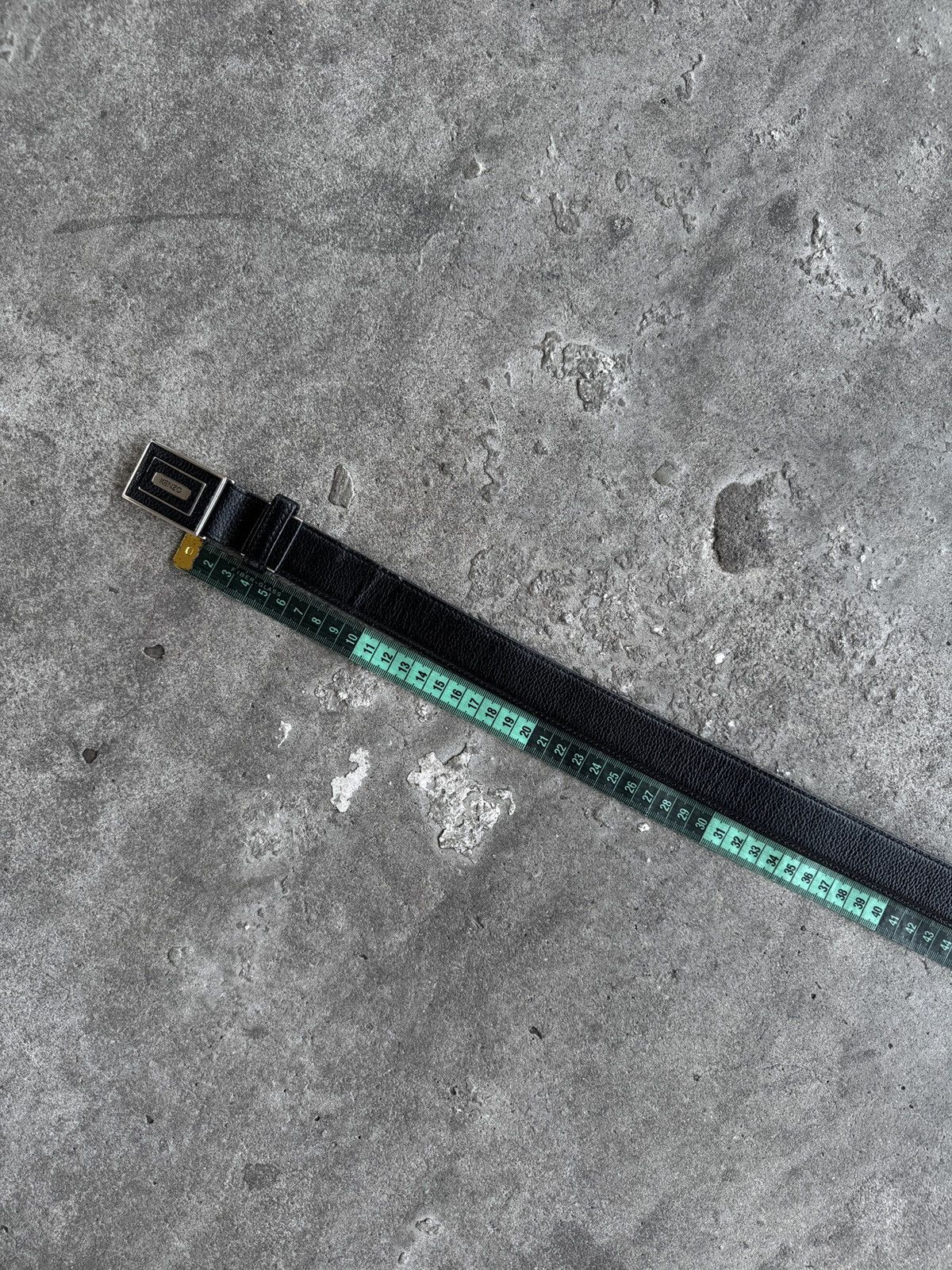 Kenzo Kenzo Black Leather Belt Size ONE SIZE - 3 Thumbnail