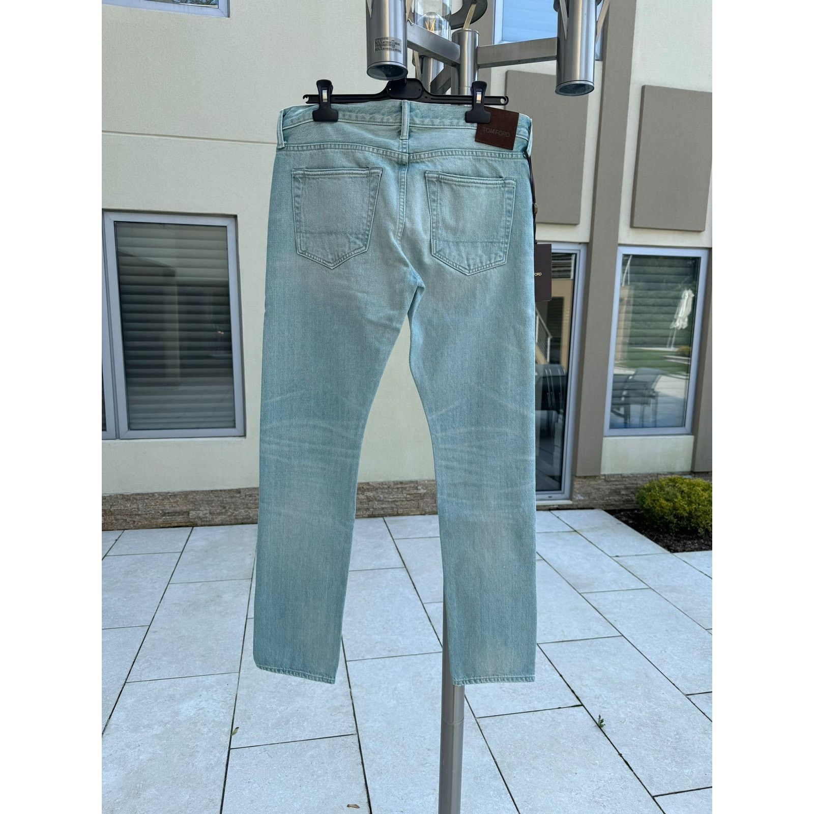 o1rshd1 Slim Fit Denim in Jade Blue