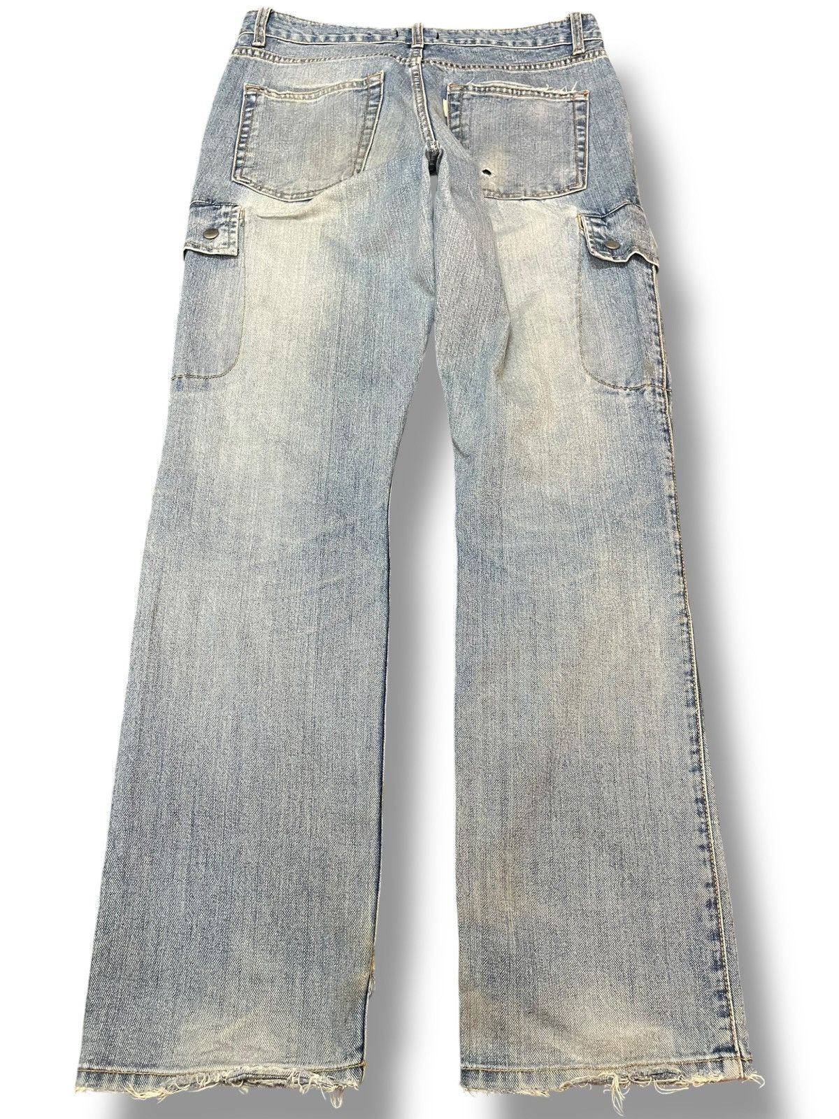 Le Grande Bleu (L.G.B.) Vintahe Jorge Martin Multipocket Cargo Distressed Jeans Size US 30 / EU 46 - 8 Thumbnail