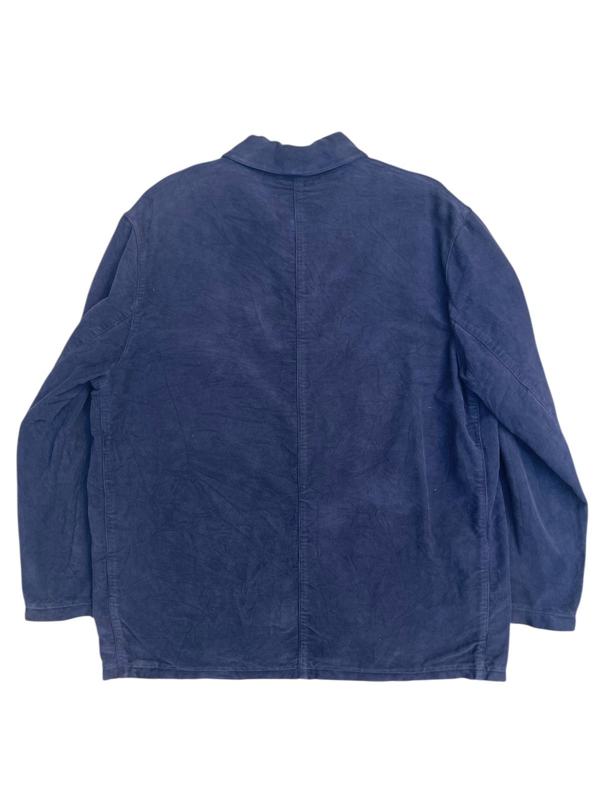 Pink House × Vintage Cotton Laundry Made in France Cotton Work Jacket – Navy Blue Size US L / EU 52-54 / 3 - 2 Thumbnail