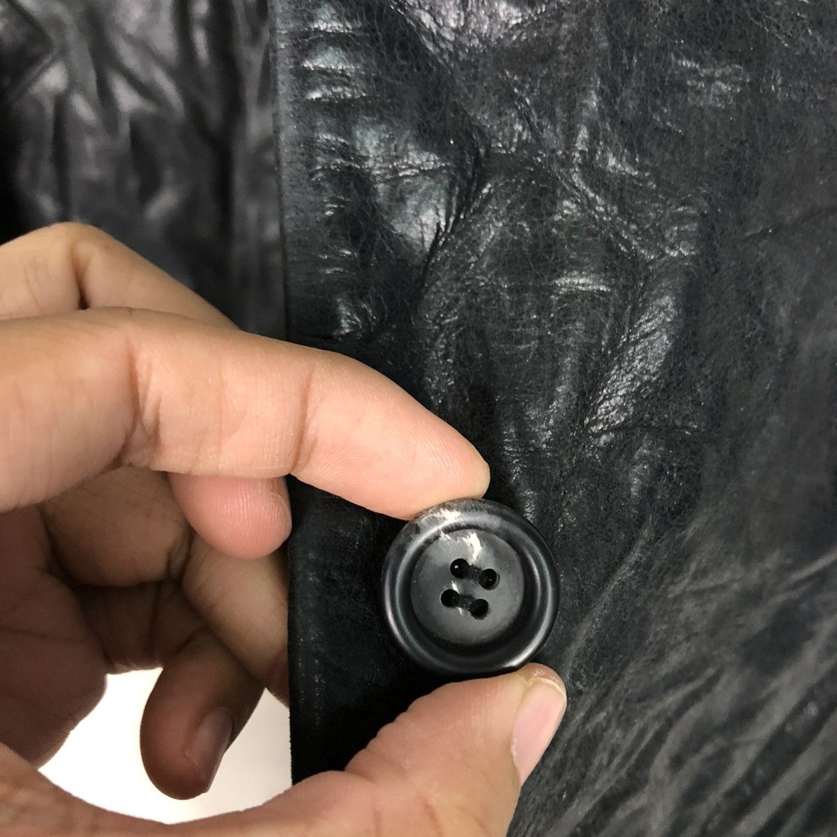 Japanese Brand 🔥VINTAGE BIKER SOFT LEATHER JACKET OZOC ISSEY MIYAKE Size US S / EU 44-46 / 1 - 18 Thumbnail
