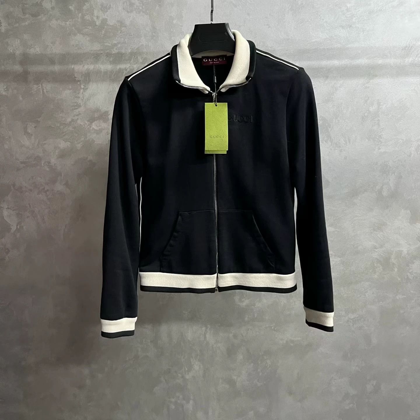 Gucci Gucci Black Stand Collar Zip Jacket Size US M / EU 48-50 / 2 - 1 Thumbnail