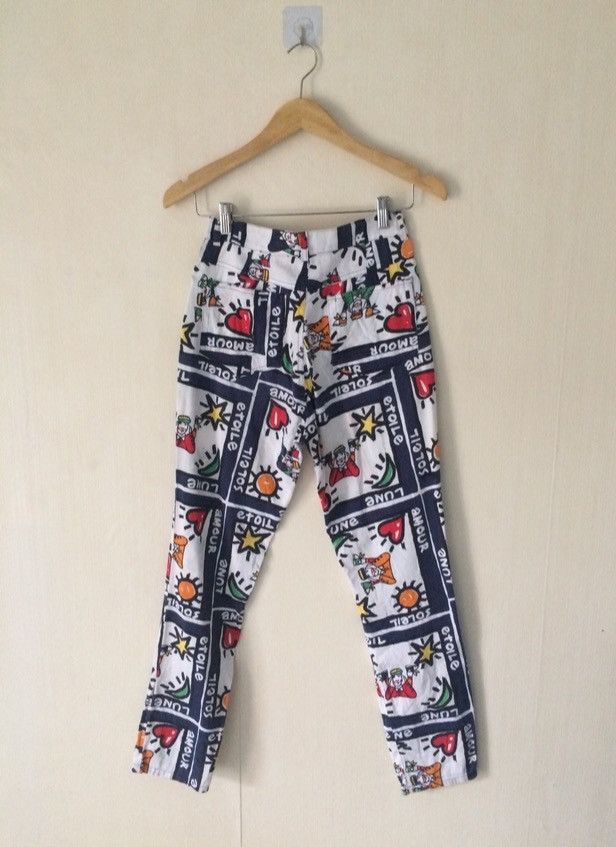 Jean Charles De Castelbajac Vintage Jean Charles De Castelbajac Printed Pants Size 26" / US 2 / IT 38 - 2 Thumbnail