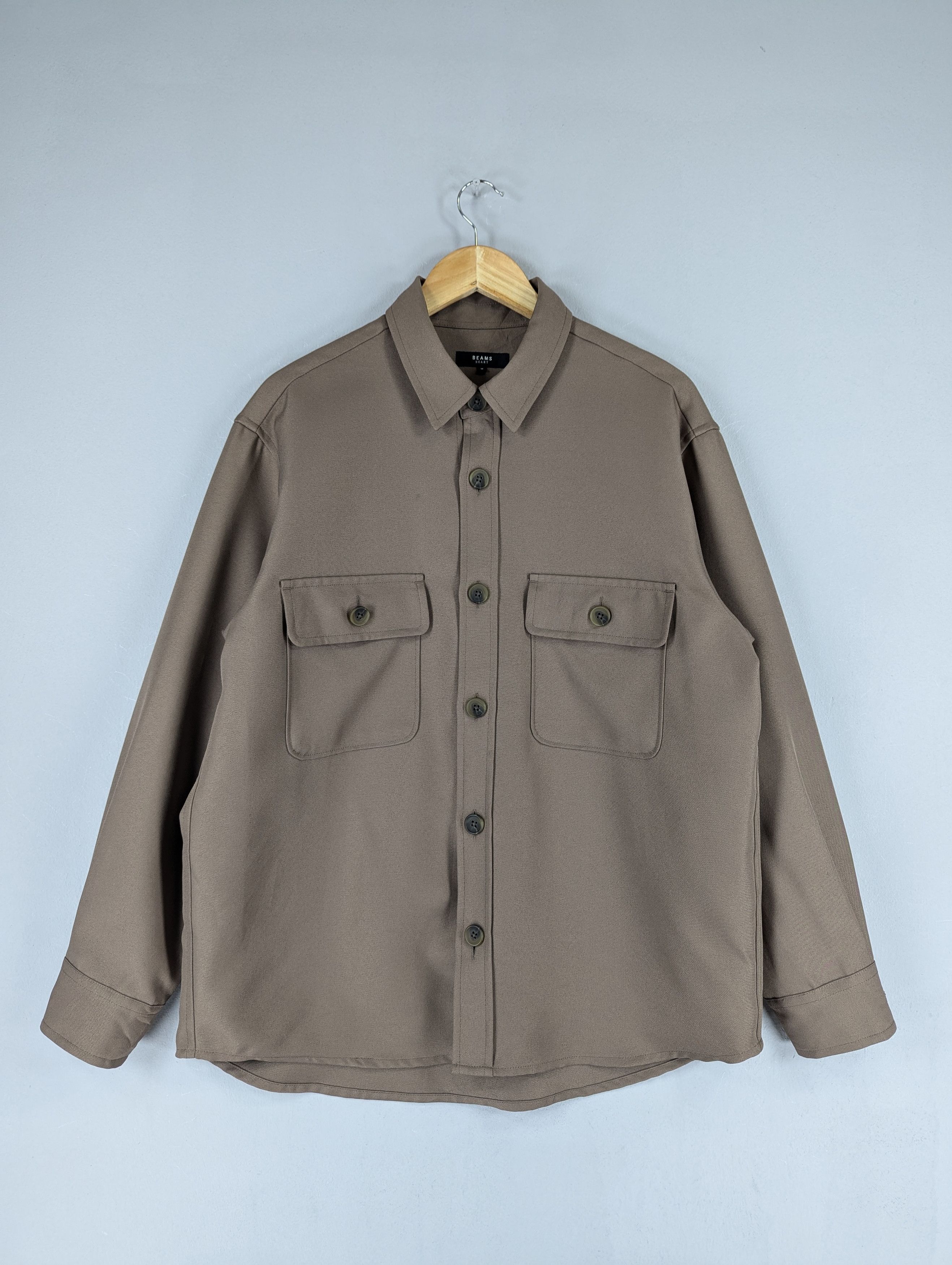 Beams Plus Beams Heart Polyester Button Ups Overshirt Jacket Size US M / EU 48-50 / 2 - 1 Thumbnail