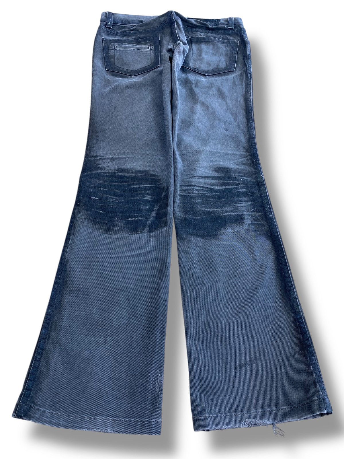Japanese Brand Japanese Brand Whiskered High Waist Flare Style Jeans Size US 30 / EU 46 - 3 Thumbnail