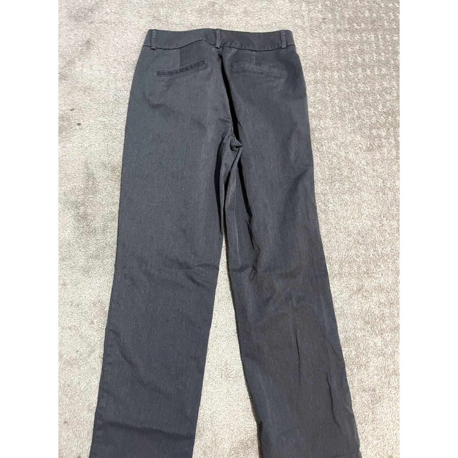 Dockers DOCKERS Women's Khakis Size 4 Short Gray Mid Rise Straight Leg Size 27" / US 4 / IT 40 - 3 Thumbnail