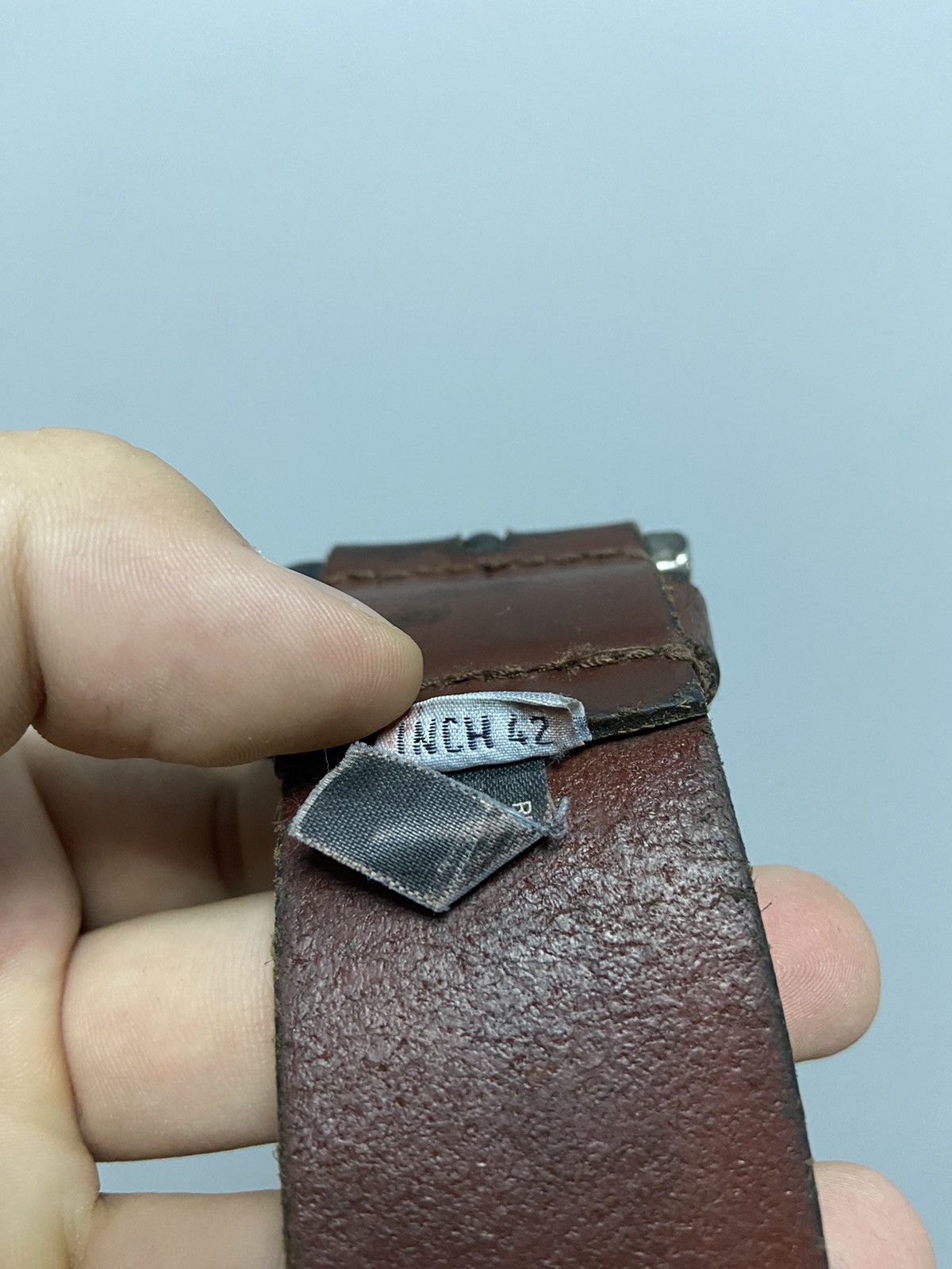 Diesel × Vintage Diesel Belt Vintage 100% Leather Avant Garde Y2K Style Logo Size ONE SIZE - 5 Thumbnail