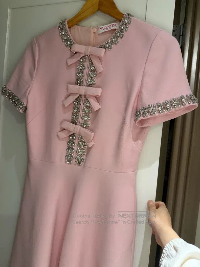 Valentino Valentino A daughter-in-law butterfly silk wool A-line dre Size S / US 4 / IT 40 - 5 Thumbnail