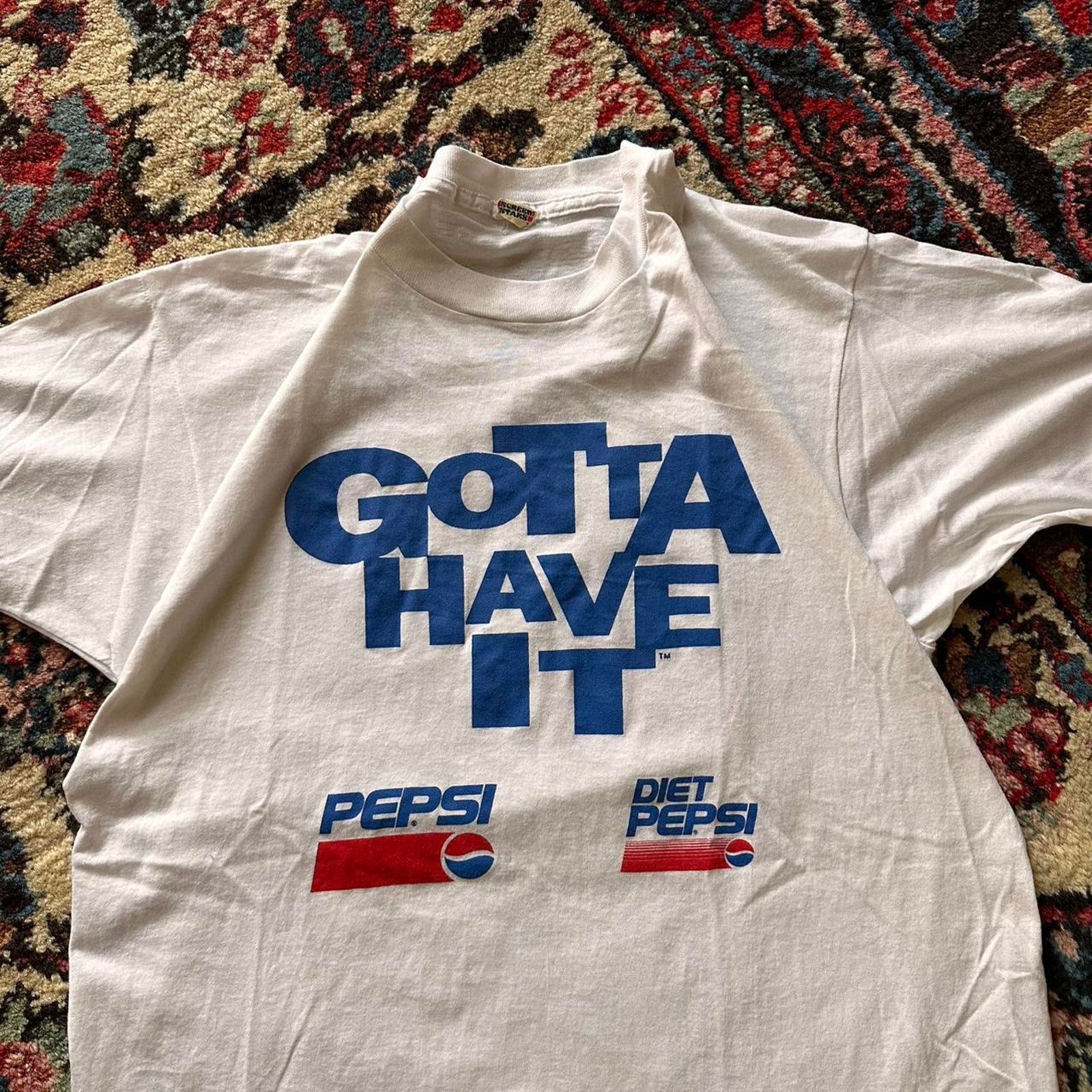 Pepsi × Vintage Vintage Pepsi Promo Shirt Size US XL / EU 56 / 4 - 2 Thumbnail