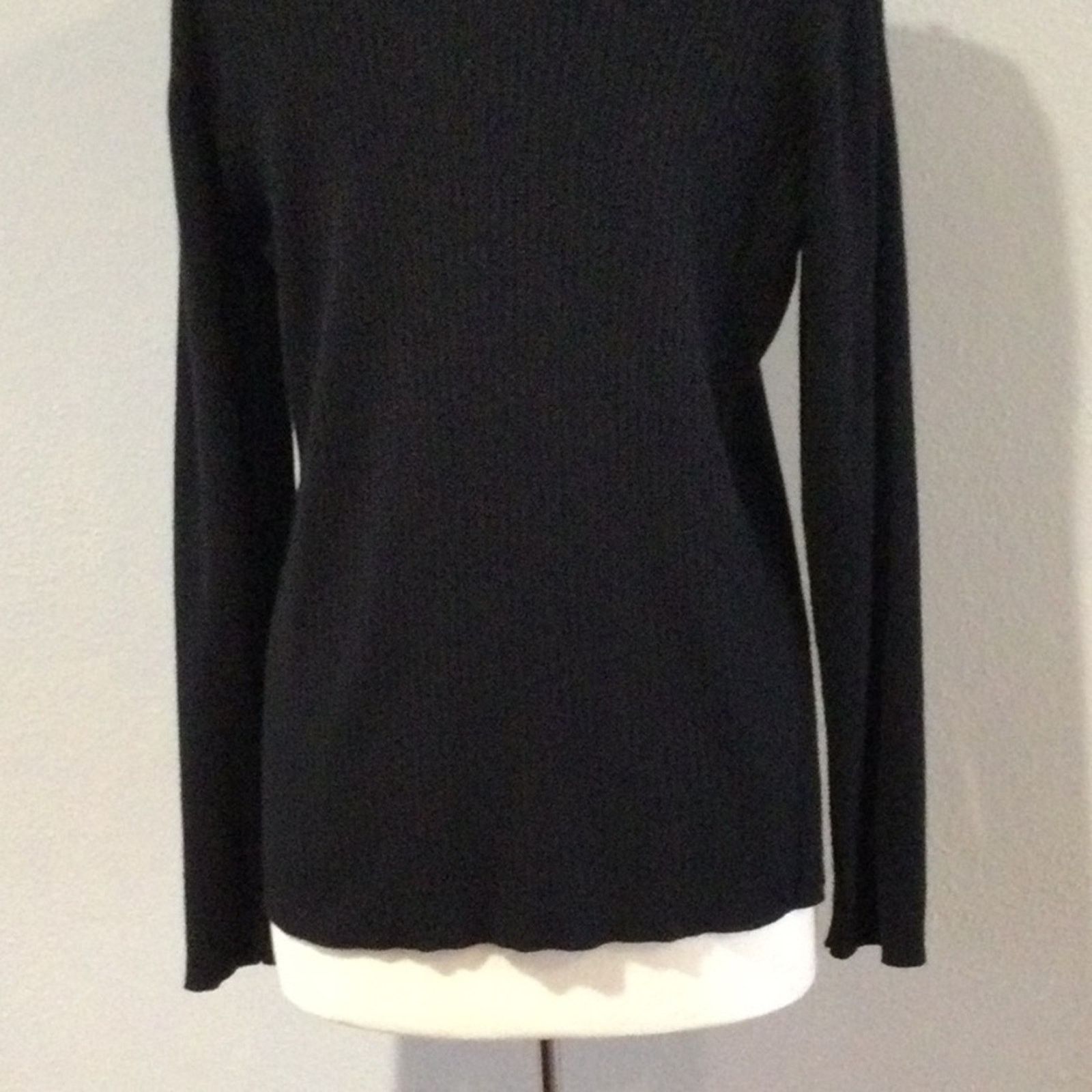 Other Cato Est. 1946 Black Rib Knit Turtleneck Size 22/24 W Size 4XL / US 24-26 - 9 Thumbnail